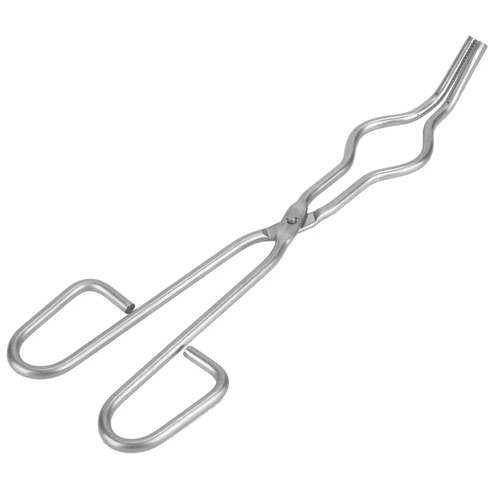 Pinze Per Crogiolo in Acciaio Inossidabile, Pinze Per Crogiolo, Pinze Per Becher, Pinze Per Becher Per Scenari Industriali di Laboratorio(250mm)