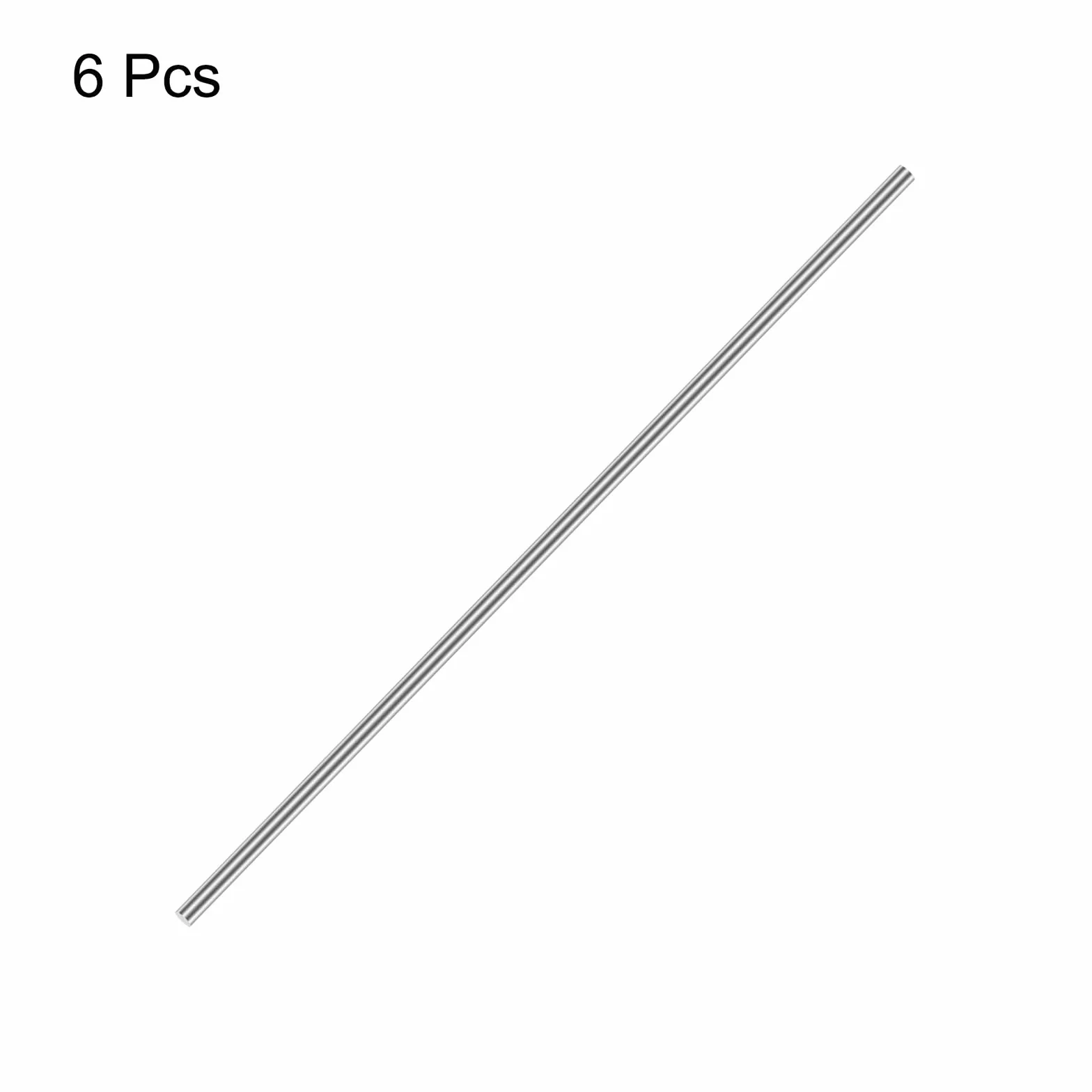 QUARKZMAN Asta Tonda Solida in Acciaio Inossidabile 304 5mm x 400mm 6 Pezzi