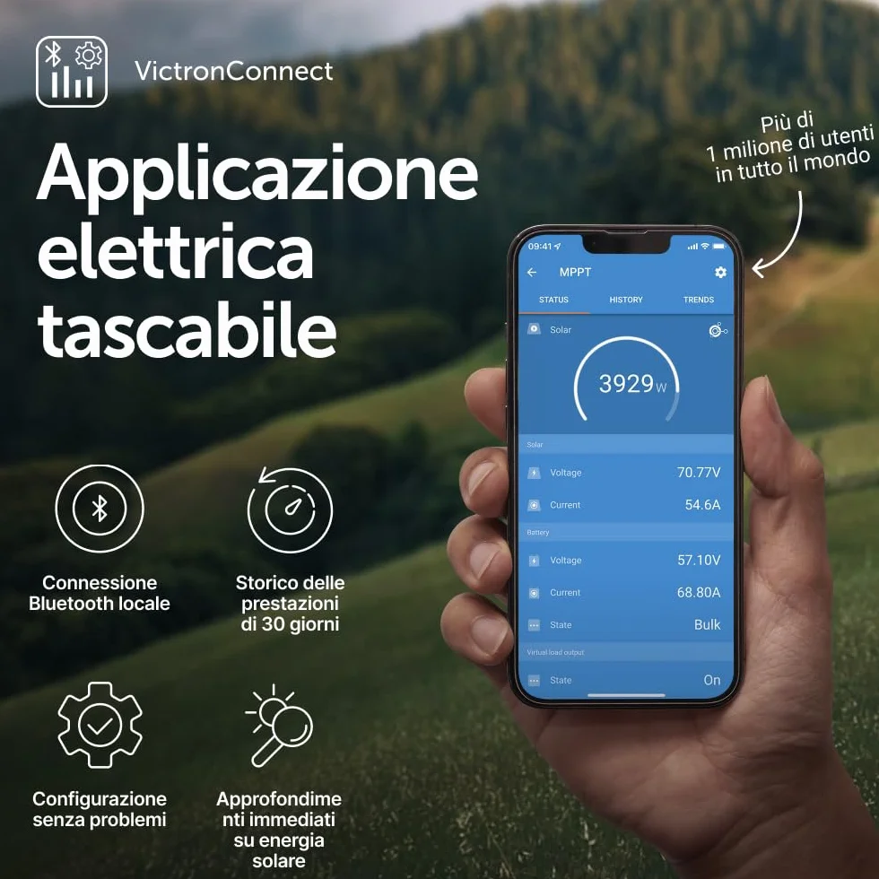 Victron Energy SmartSolar MPPT 100V 30A 12/24V Regolatore di Carica Solare Bluetooth