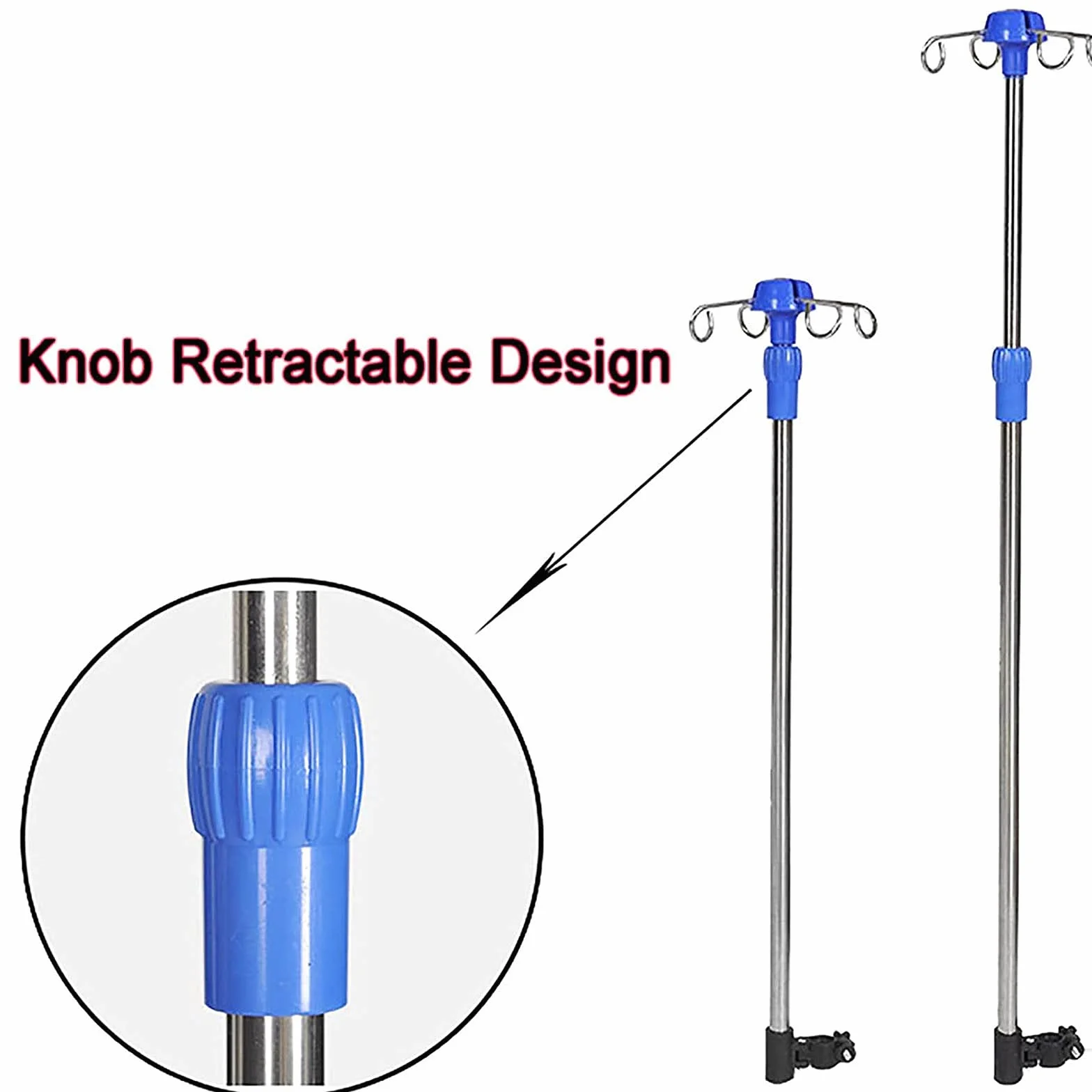 Asta Flebo, aste portaflebo per sedia a rotelle, supporto per infusione speciale per disabili, staffa per accessori per sedia a rotelle, supporto per gamba per sedia a rotelle per ospedali e famiglie