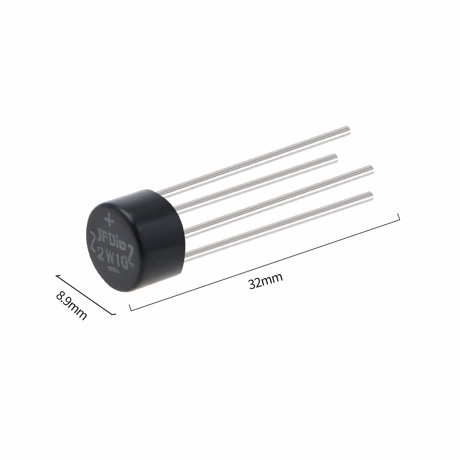 The Lord of the Tools 30Pcs 2W10 2A 1000V Diodi Raddrizzatori a Ponte Assiale Full Wave Silicone