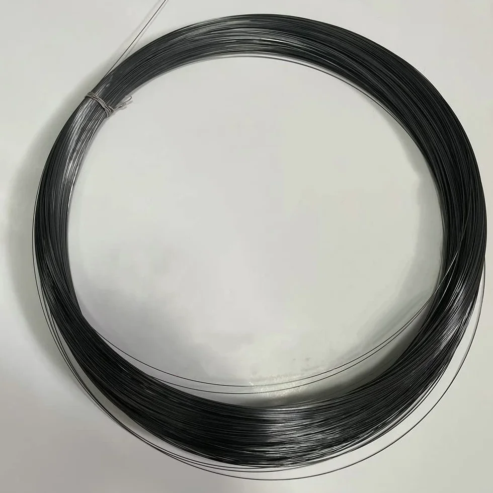 Filo dritto in lega di nitinol super elastico 0,1-1,8 mm nero 1 m