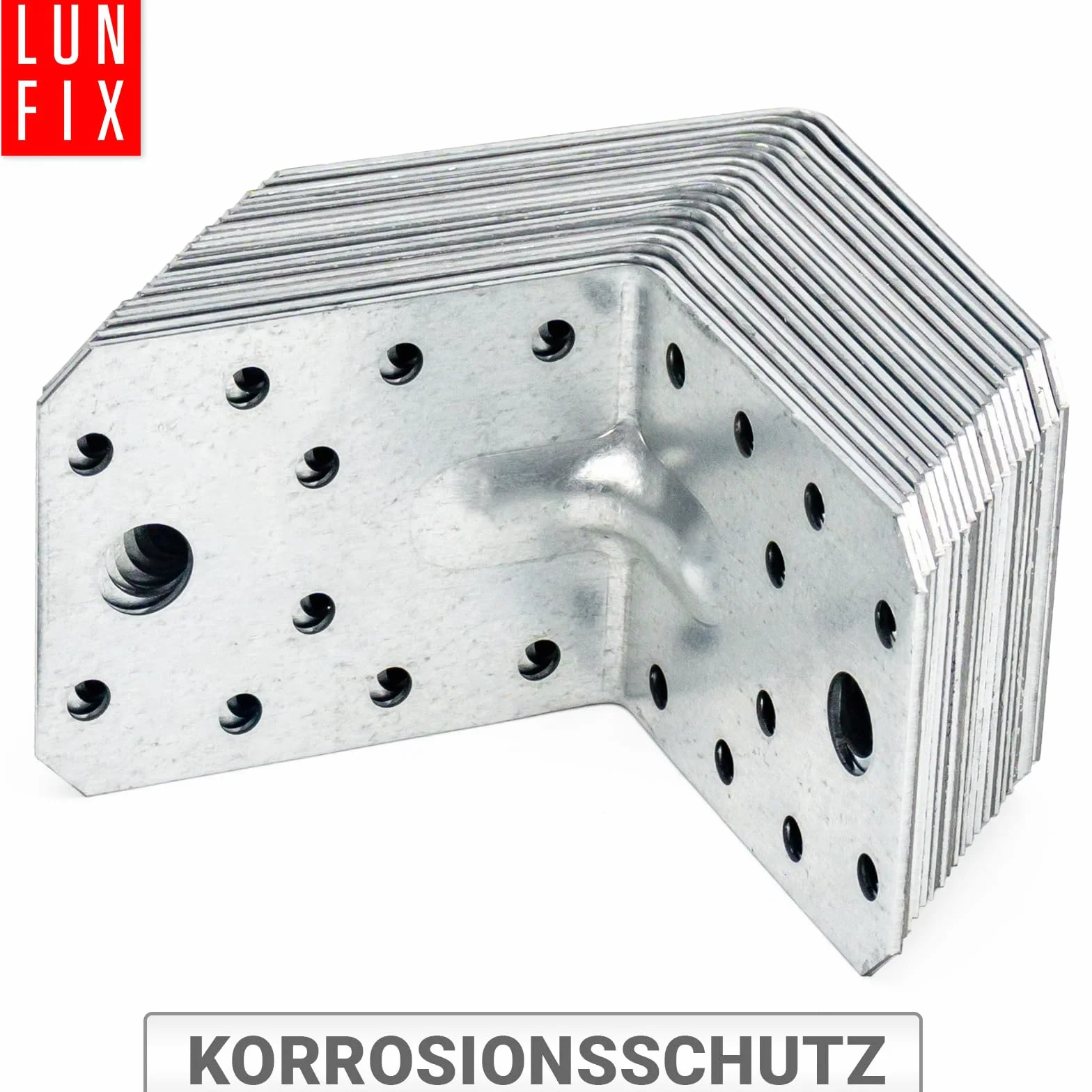 Lun Fix Staffe angolari 70x70x55 mm 20 szt. ocynkowane 1,5 mm 90°