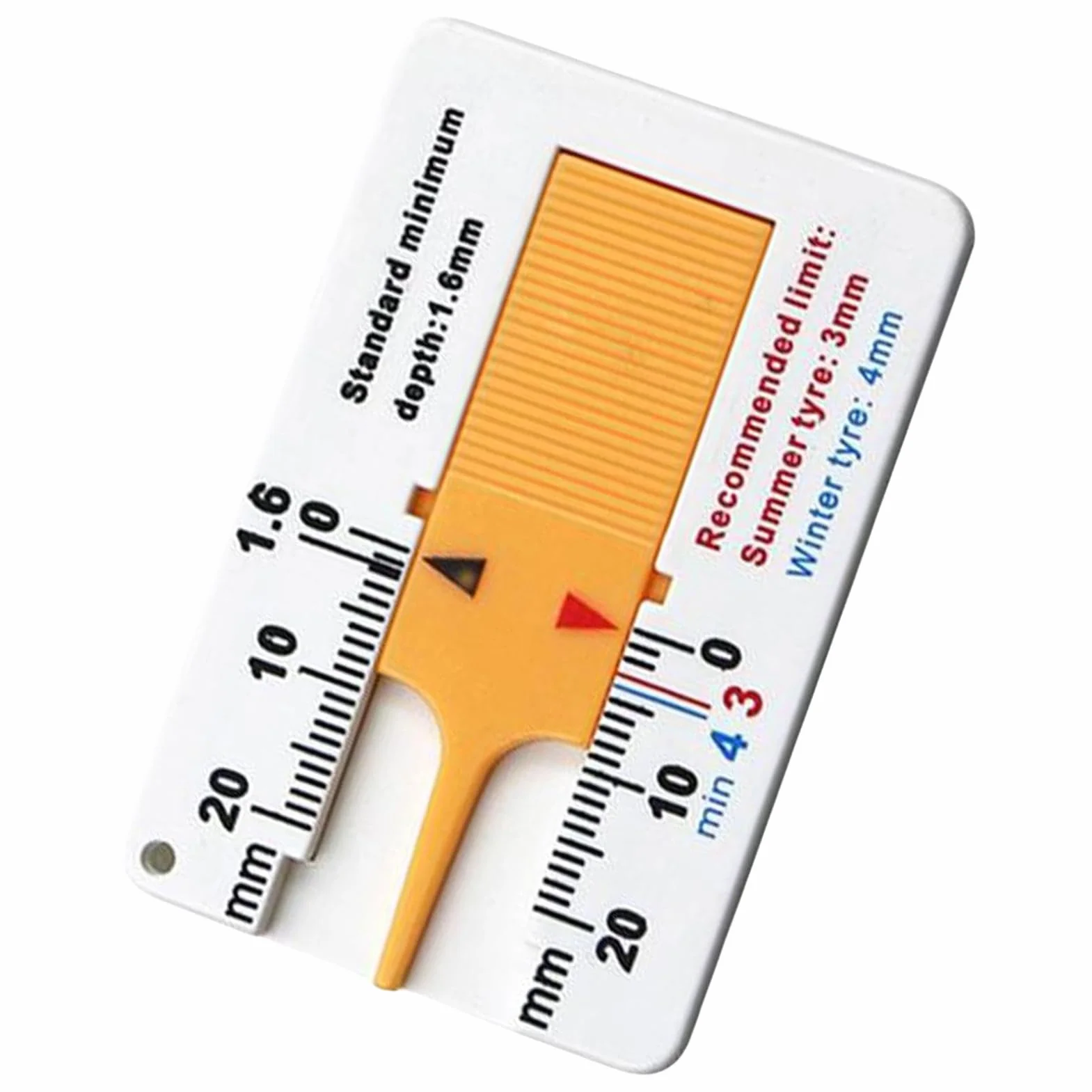 Misuratore di profondità del battistrada 0-20 mm, Manometro per pneumatici