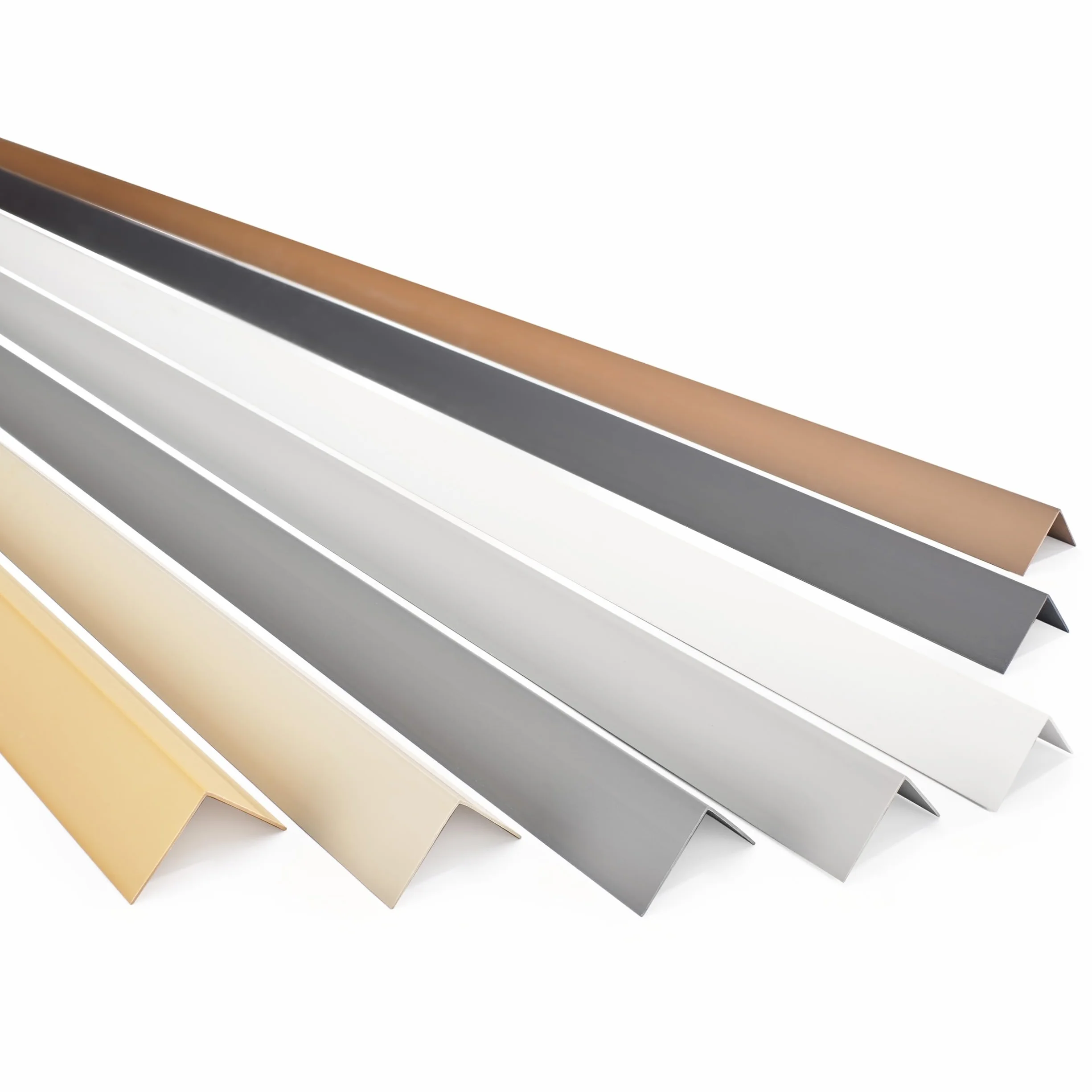 QUEST Angolare in PVC Rigido Autoadesivo – Profilo di Protezione 50x50mm 100cm Nero