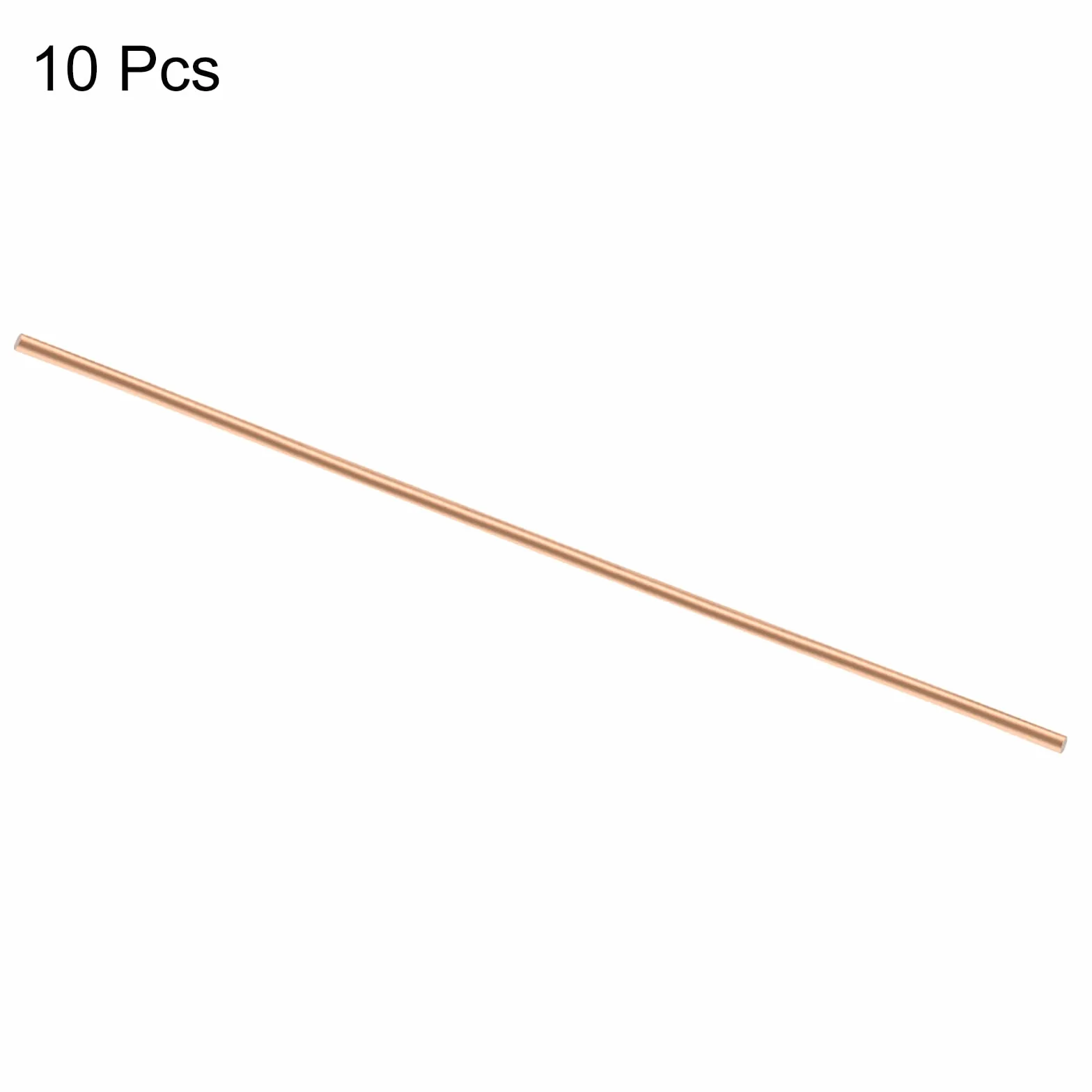 QUARKZMAN 10 Pezzi Asta Tonda In Rame Puro Diametro 3mm/0.12 Pollici Lunghezza 305mm/12 Pollici Asta Solida In Rame Barra Per Tornitura Per Fai Da Te Lavorazione Metalli Hobby