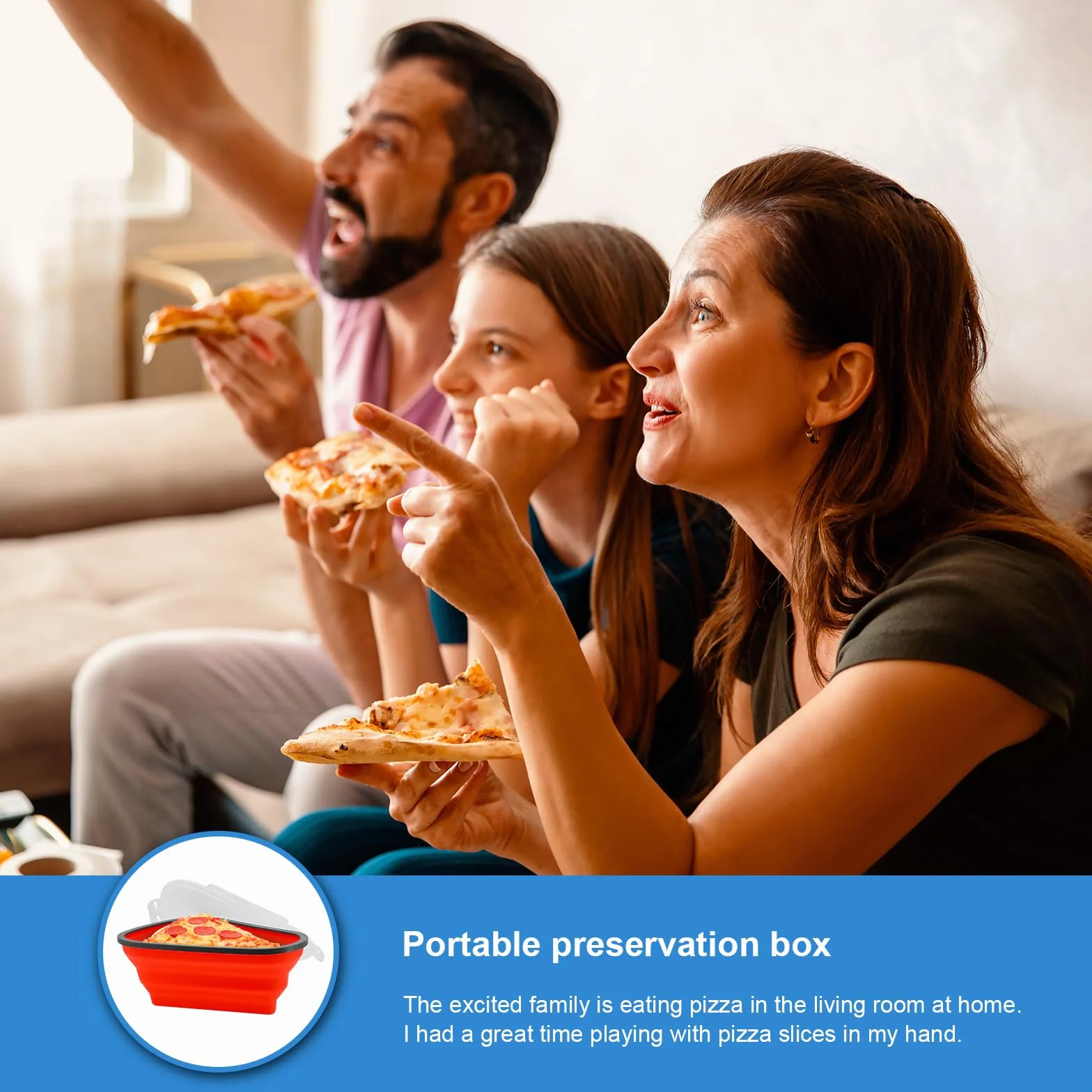 Pojemnik na pizzę składany silikonowy z pokrywką, wielokrotnego użytku, 100 szt. papieru do pieczenia, oszczędzający miejsce