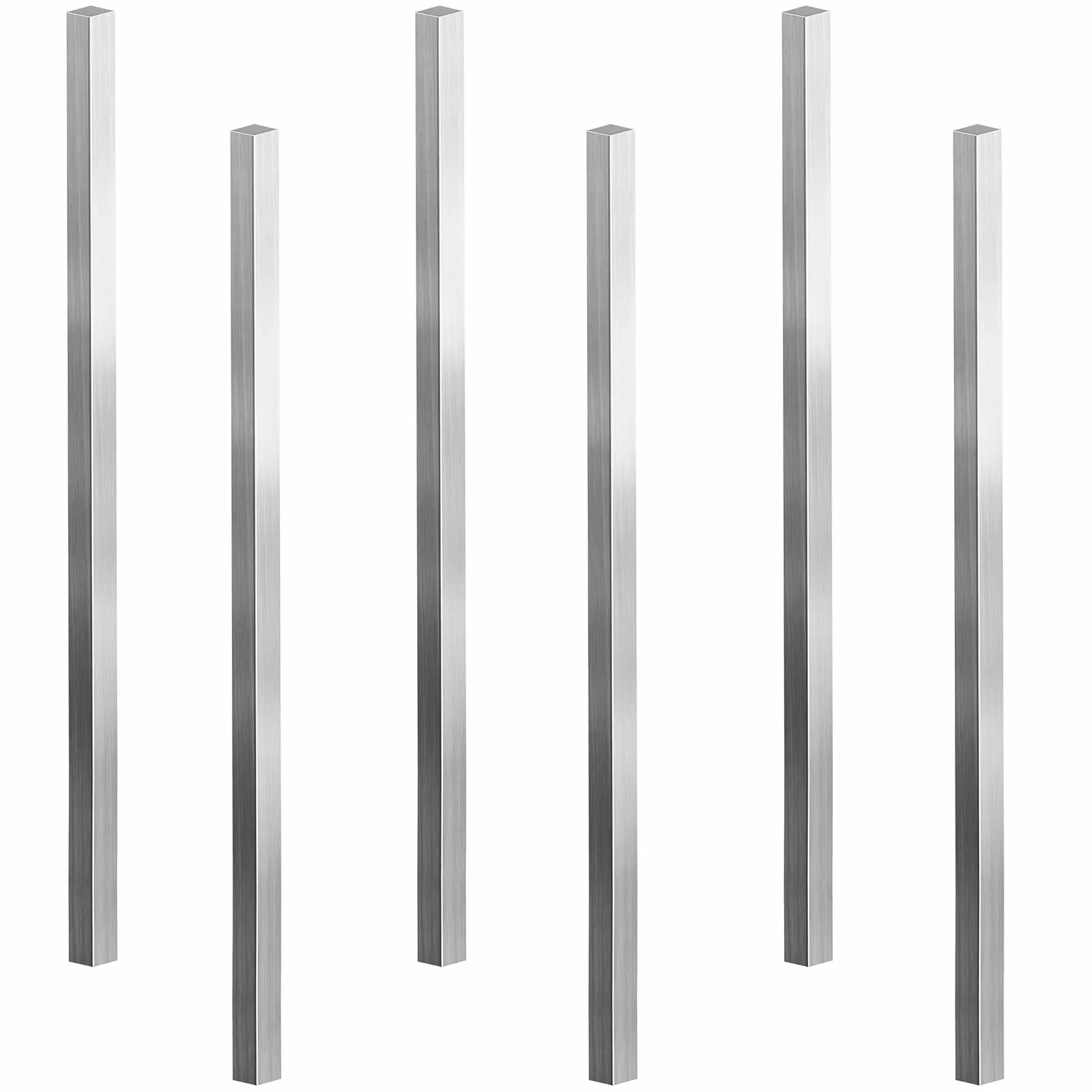 Barra quadrata in acciaio inox 6 x 6 x 305 mm per lavorazione dei metalli fai da te