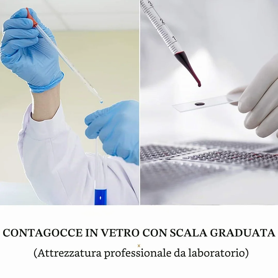 JESSTOLO Set di Bicchieri Cilindrici Graduati in Vetro, 5 Becher, 4 Cilindri, 3 Pipette, 4 Aste di Agitazione e 2 Spazzolini