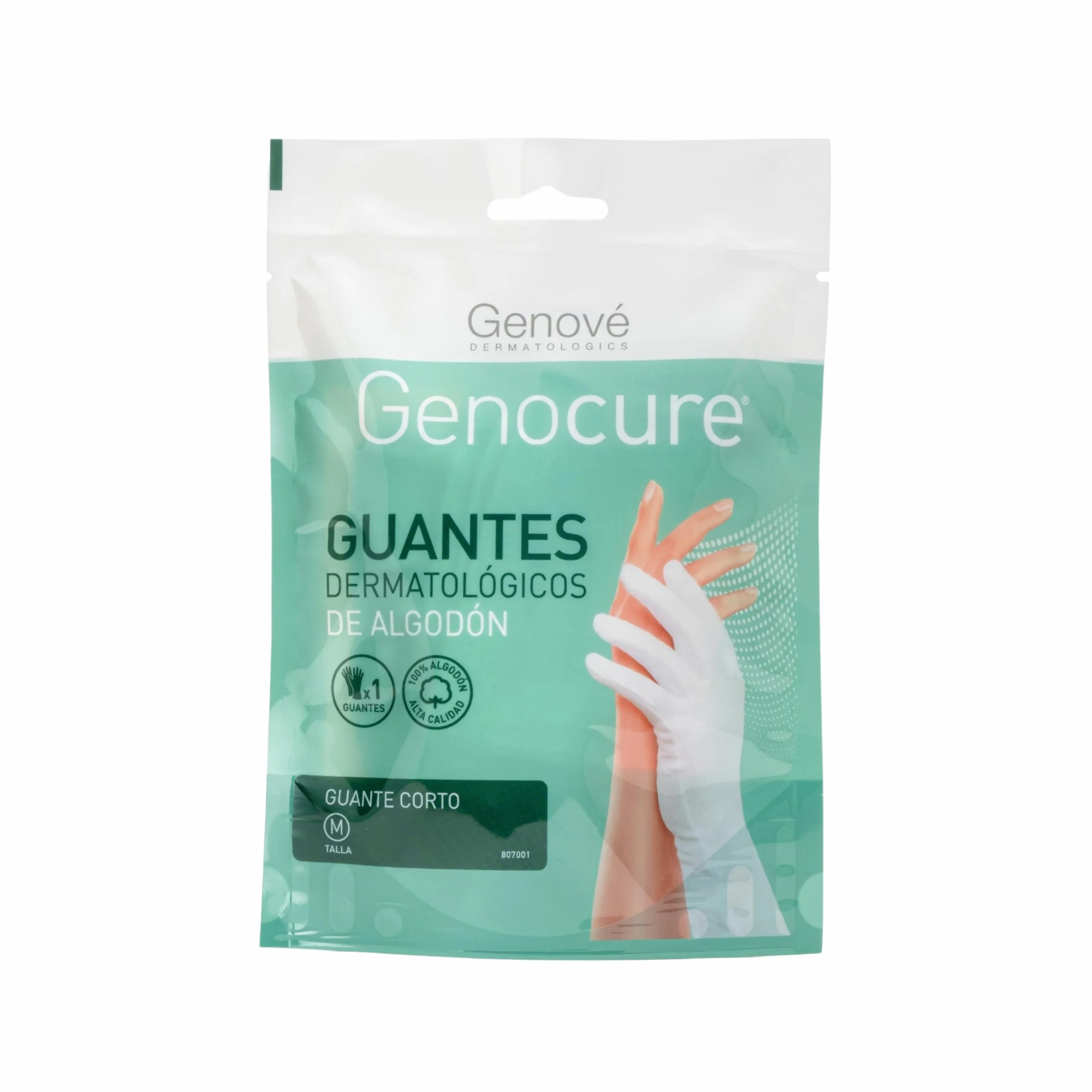 Genove Guante Algodon Dermat Bl Med