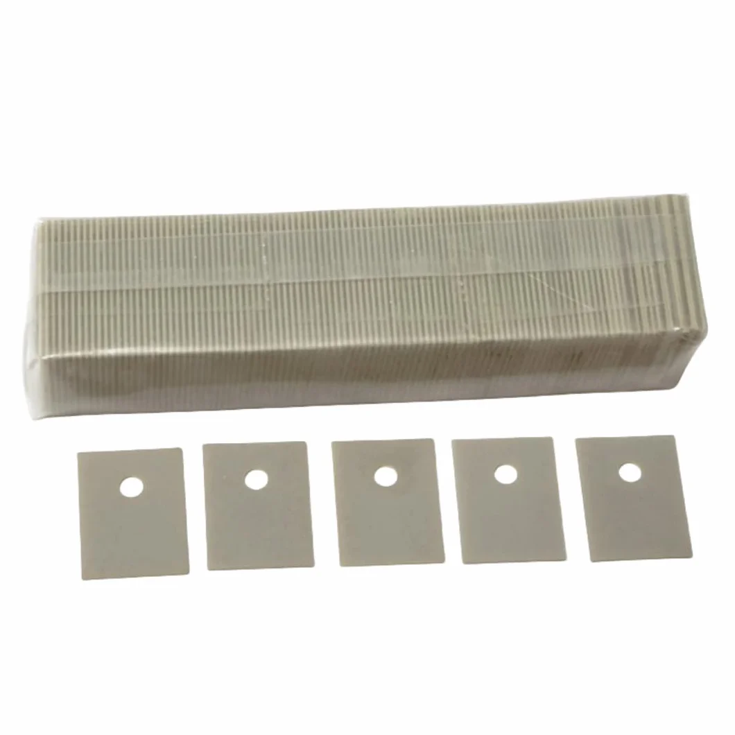 Foglio ceramico di nitruro di alluminio 10 pezzi 12x18.5x0.635mm Substrato isolante termoconduttivo