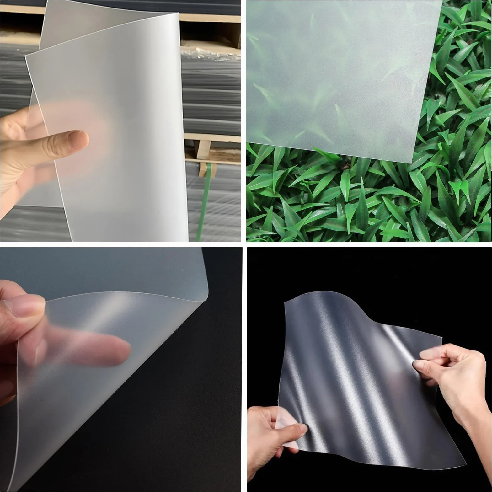 Fogli Plastici PP Smerigliato 500×600mm Lastre In Polipropilene Semitrasparenti Pannelli Opachi 0.3–2mm for Fai Da Te, Modellismo, Segnaletica, Maschere E Progetti Creativi(Thick:1.5mm)