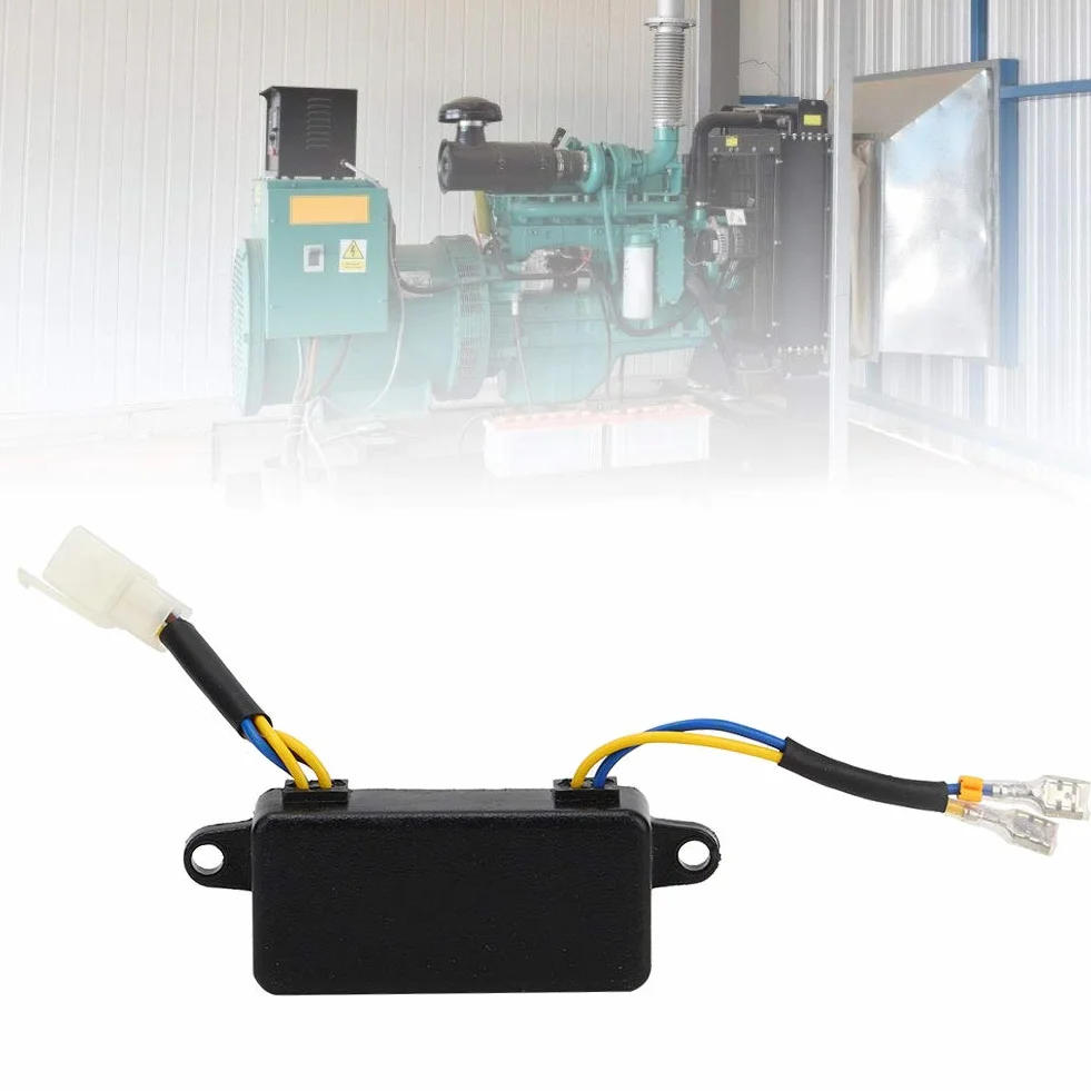 Regolatore di Tensione, Automatico AVR 250V 220UF 6 Fili per Generatore 1-3KW Distanza Tra i Fori 10 cm / 3,9 Pollici