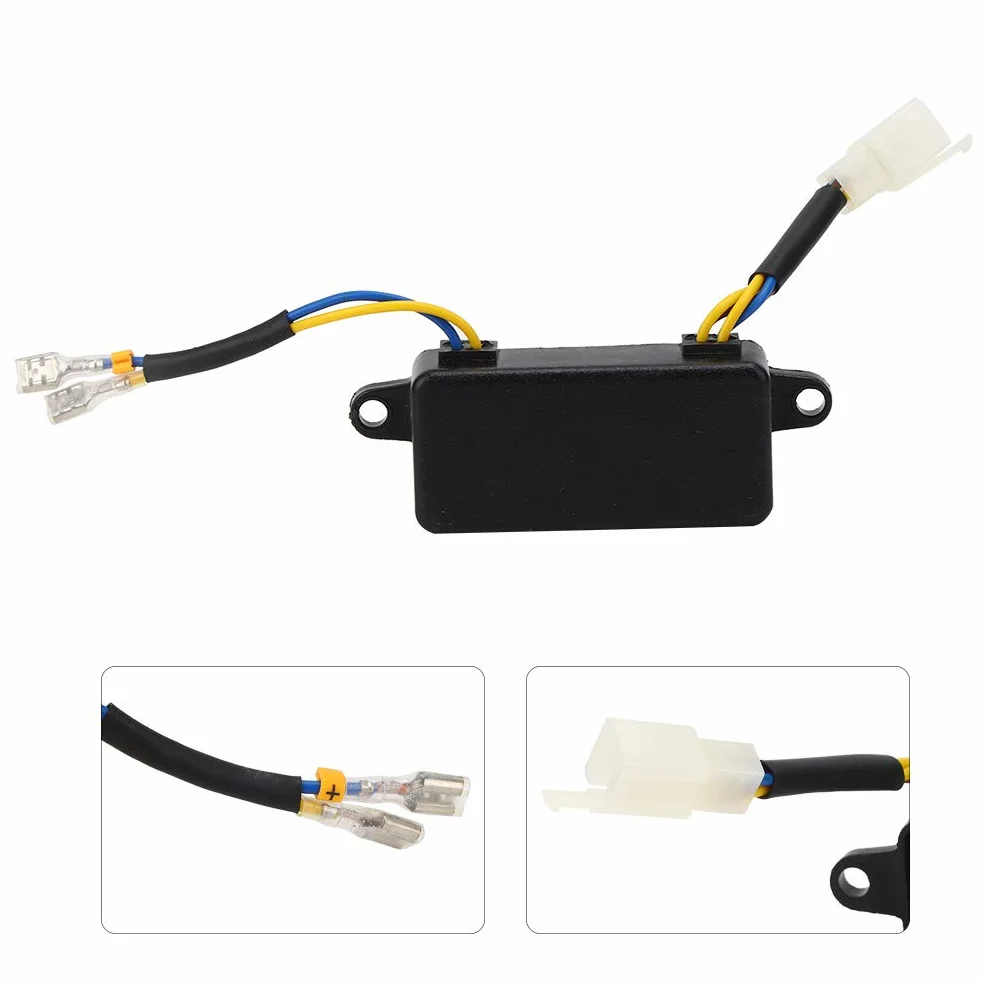 Regolatore di Tensione, Automatico AVR 250V 220UF 6 Fili per Generatore 1-3KW Distanza Tra i Fori 10 cm / 3,9 Pollici