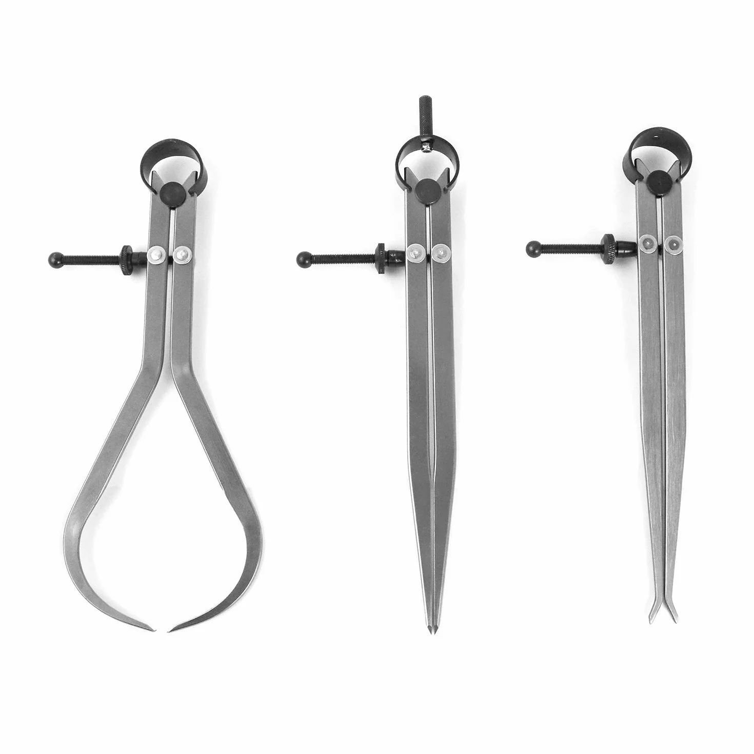 QWORK Set di Compassi per Disegno Tecnico 228mm 3 pezzi