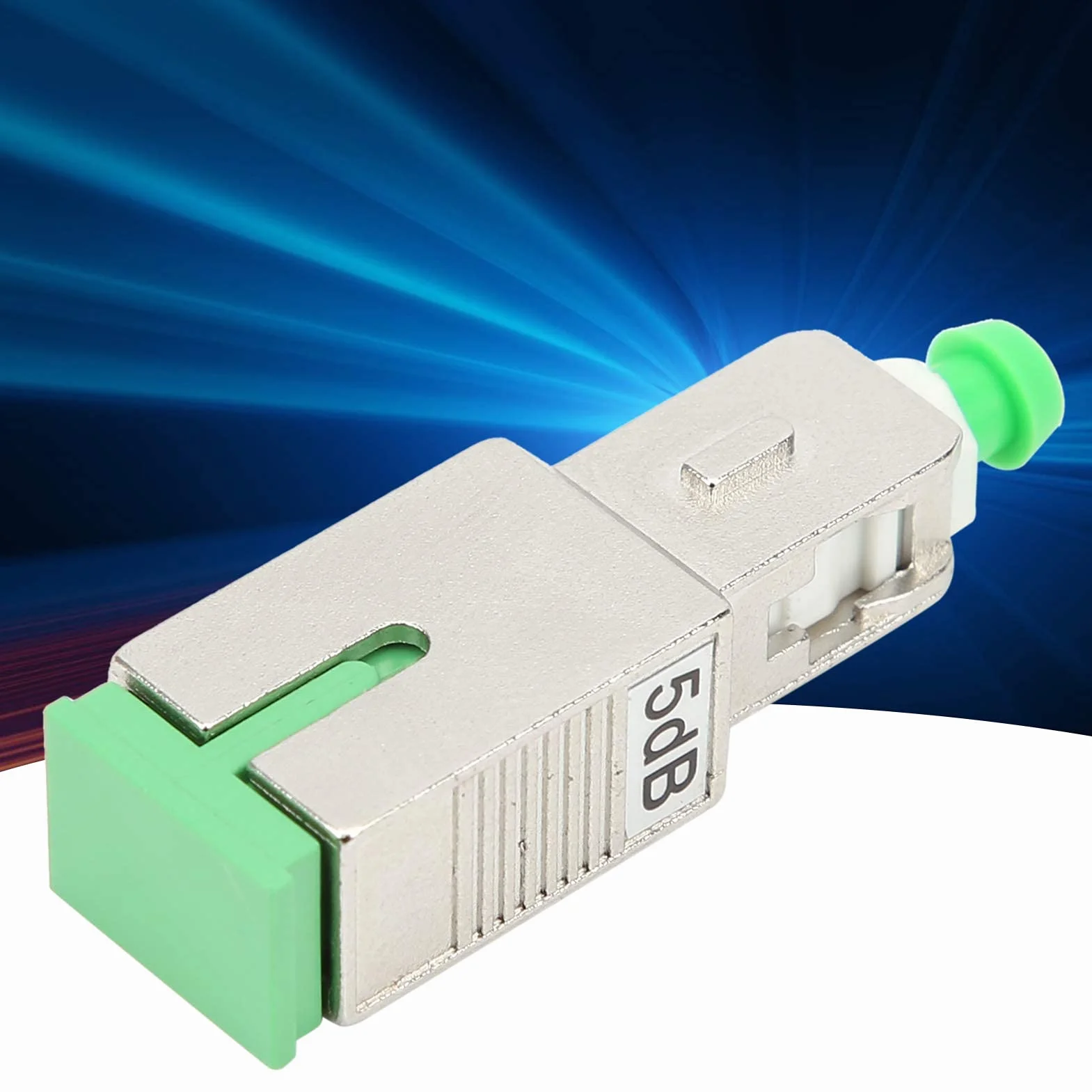 Adattatore per Fibra Ottica Connettore Flangia Attenuatore Testa Maschio e Femmina SC/APC 5DB Sopprime il Rumore del Circuito di Massa Attenuazione Accurata ≤ ± 0,5 dB