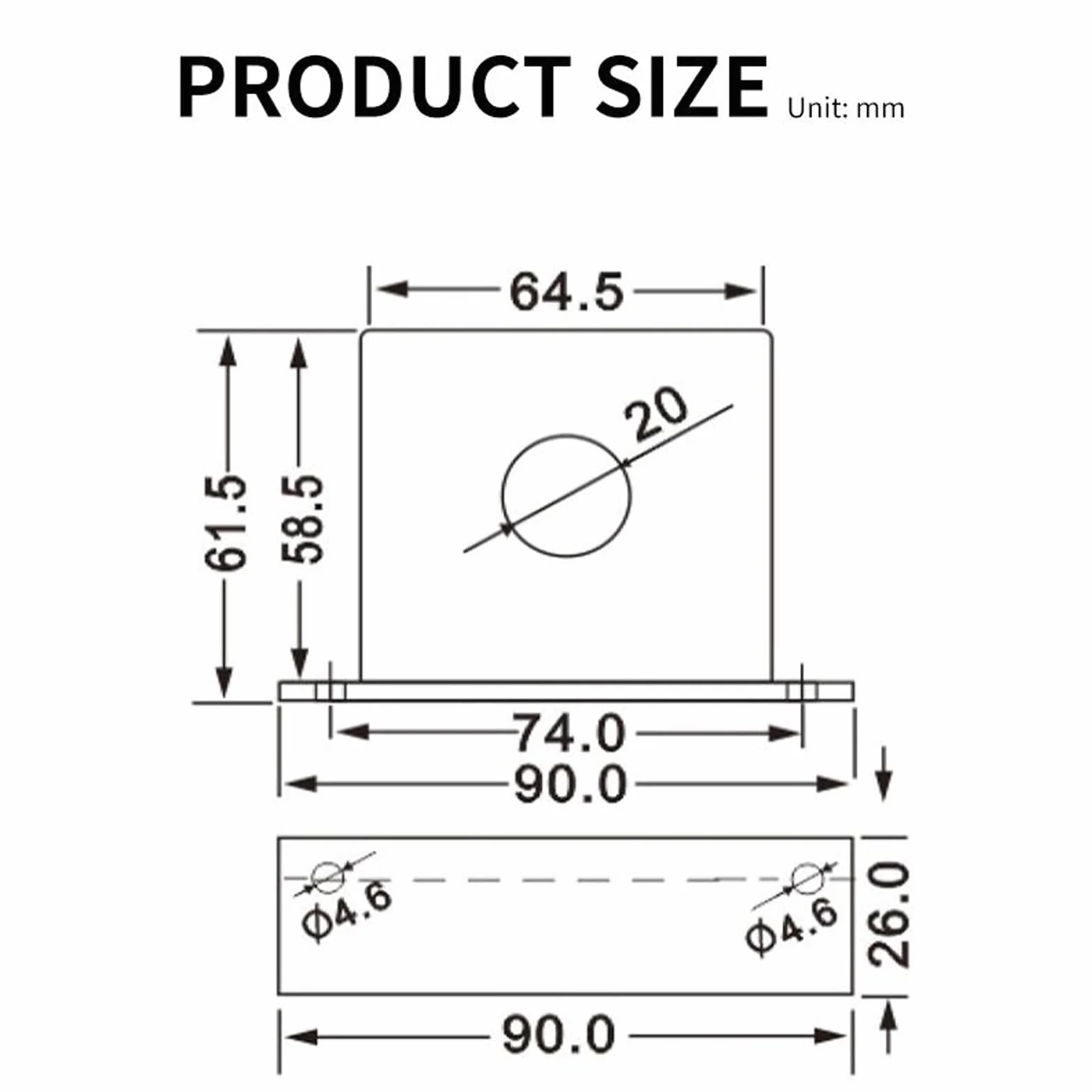 Trasduttore di corrente AC Trasmettitore di corrente AC Trasduttore di protezione da sovraccarico AC 0-200A Uscita DC 0-10V SZT20-C H-10V