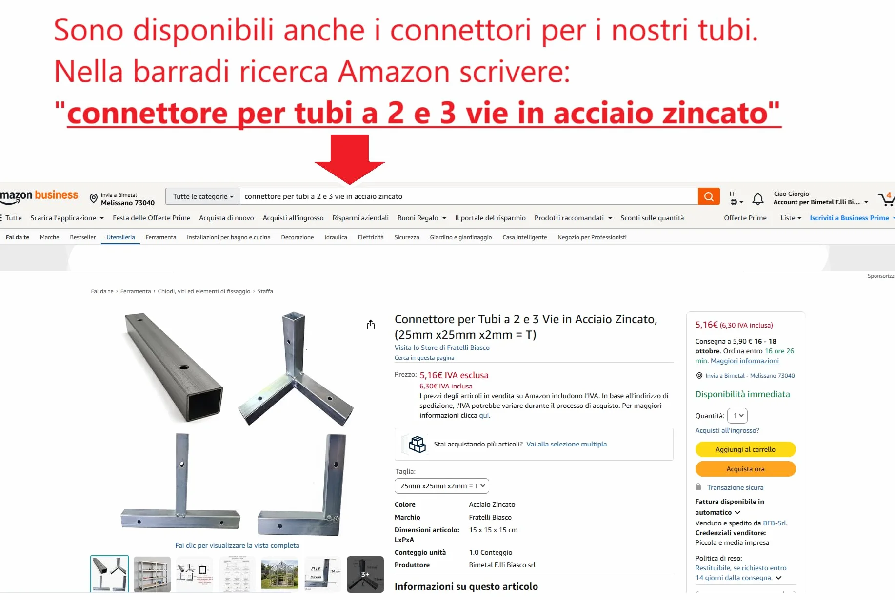 Ferro zincato tubolare quadrato S235JR 35x35x2mm 1m confezione 3 barre