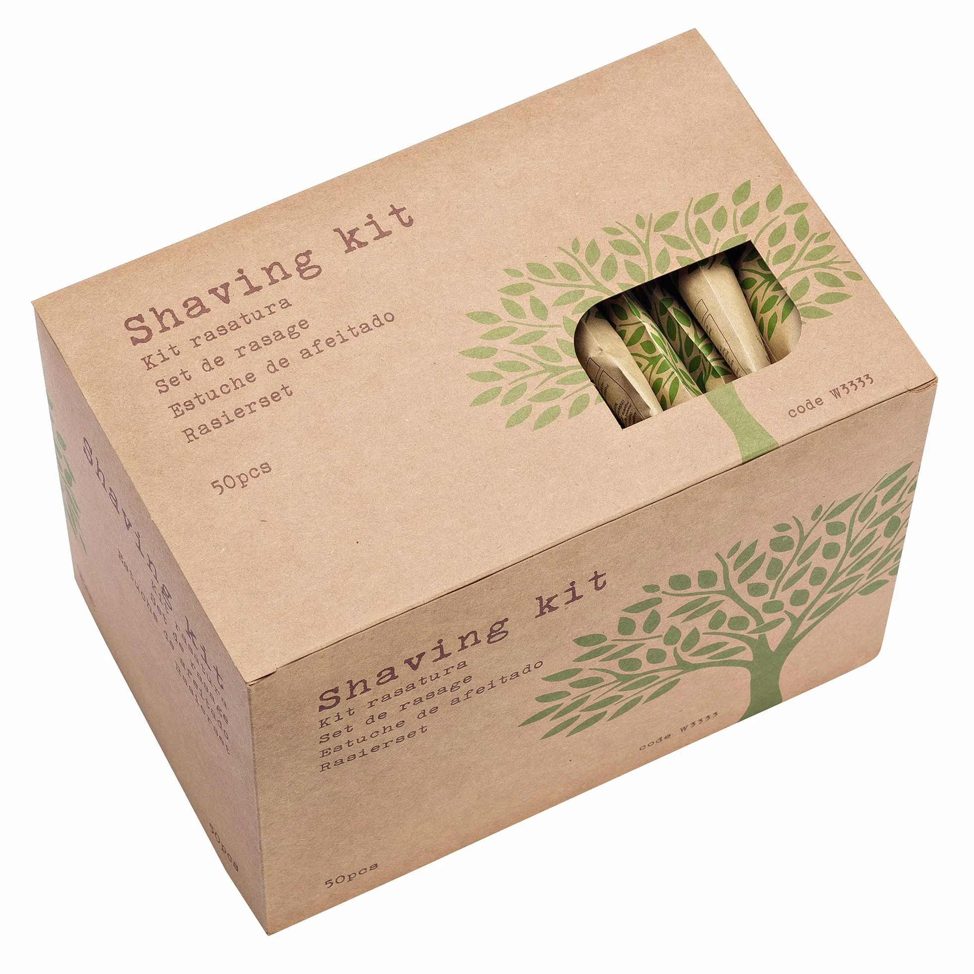 Leone Confezione 50 Set Barba Linea Cortesia Natura
