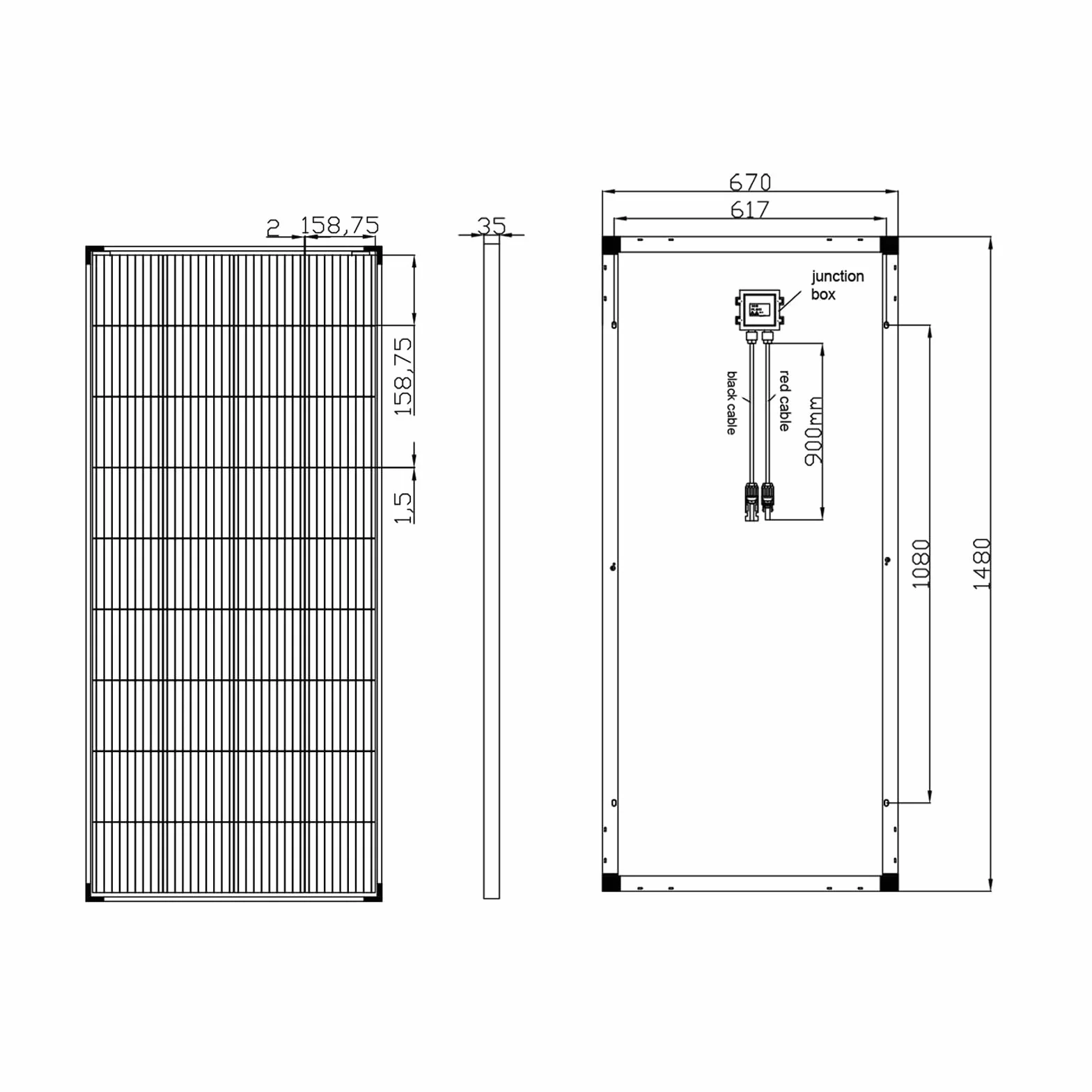 enjoy solar® Modulo Solare Monocristallino 200W 12V, PERC 9BB – Ideale per camper, impianti da balcone, casette da giardino, barche (Cornice Nera)