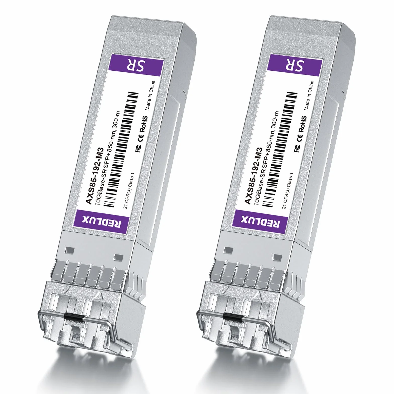 REDLUX Modulo Gbic SFP SX 850nm MMF doppio connettore LC 550m Compatibile Cisco Meraki Ubiquiti UniFi Mikrotik Fortinet TP-Link Netgear