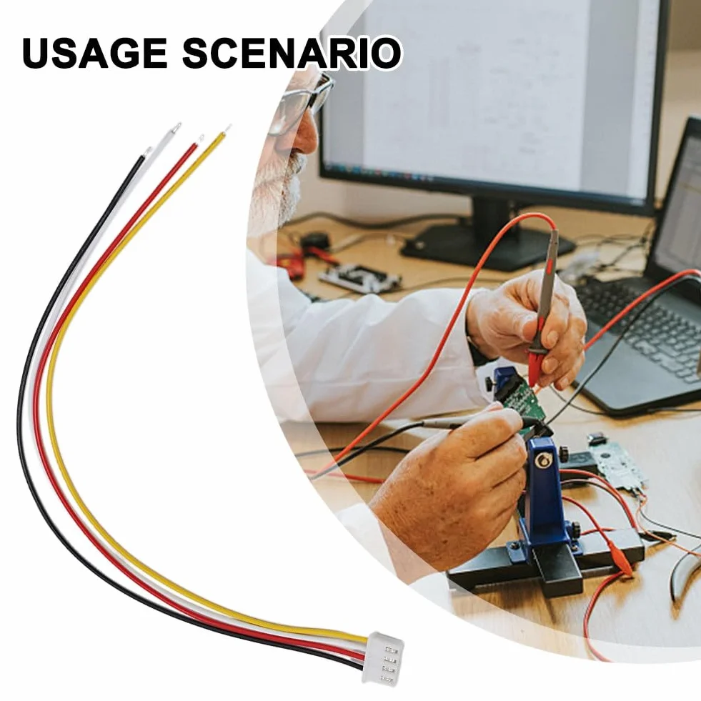 Set di 10 connettori pre-cablati JST XH2,54 mm 24AWG con opzioni a 2 pin, 3 pin, 4 pin, per un montaggio rapido in officine elettroniche (4p)