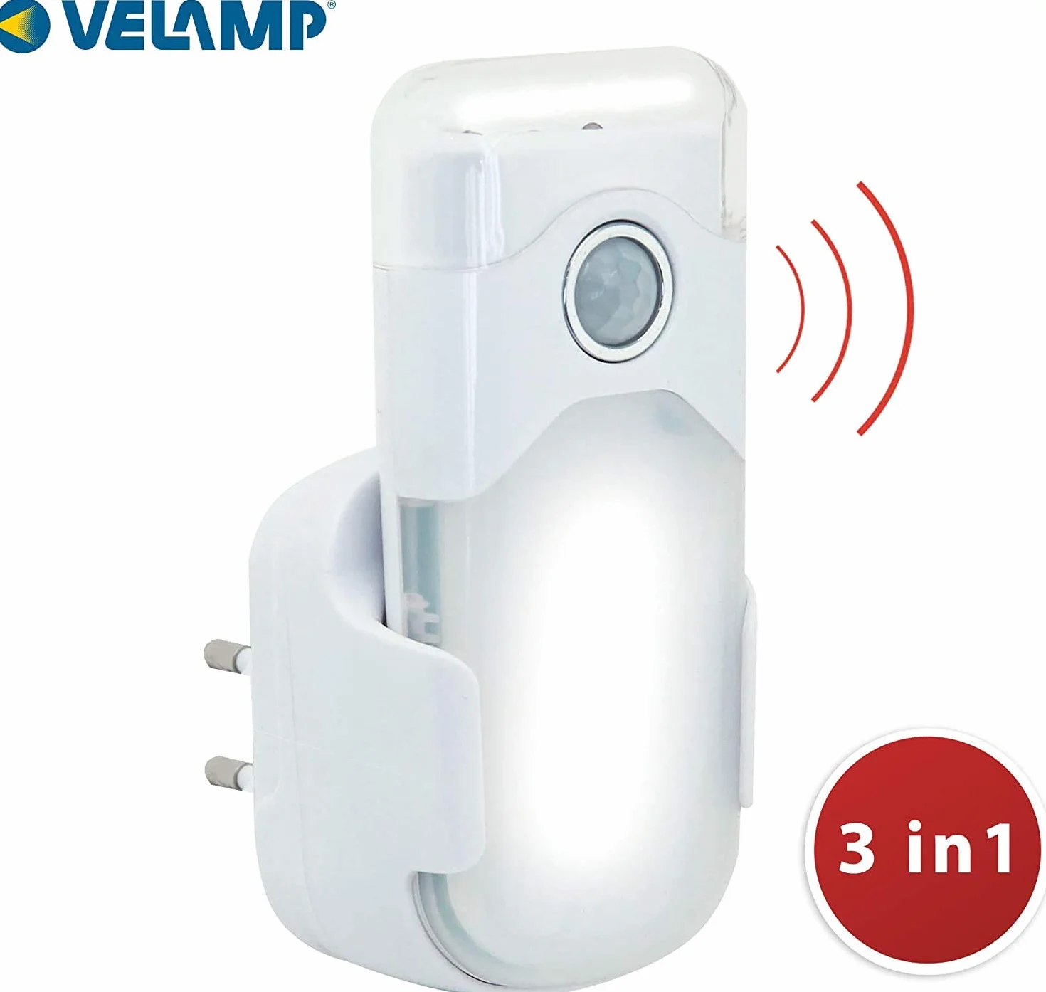 VELAMP R720 NIGHT GUARD Torcia d'Emergenza 3-in-1 Luce di Cortesia Anti-Blackout Portatile