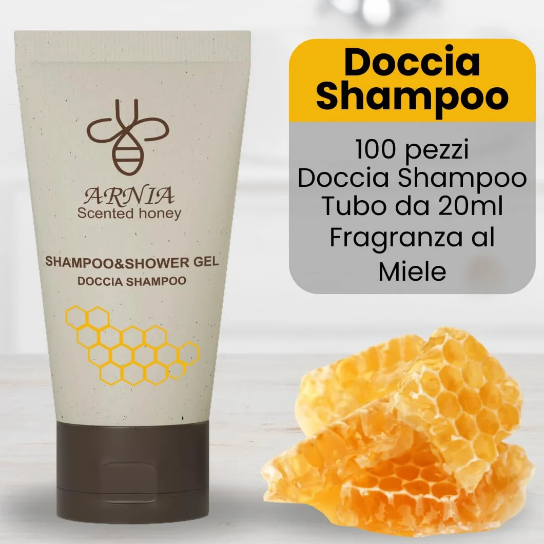 B&B Hotel Kit Cortesia Bagno Monouso 225 Pezzi Shampoo Doccia 20ml Igiene Intima 20ml Sapone Tondo Cuffie Doccia