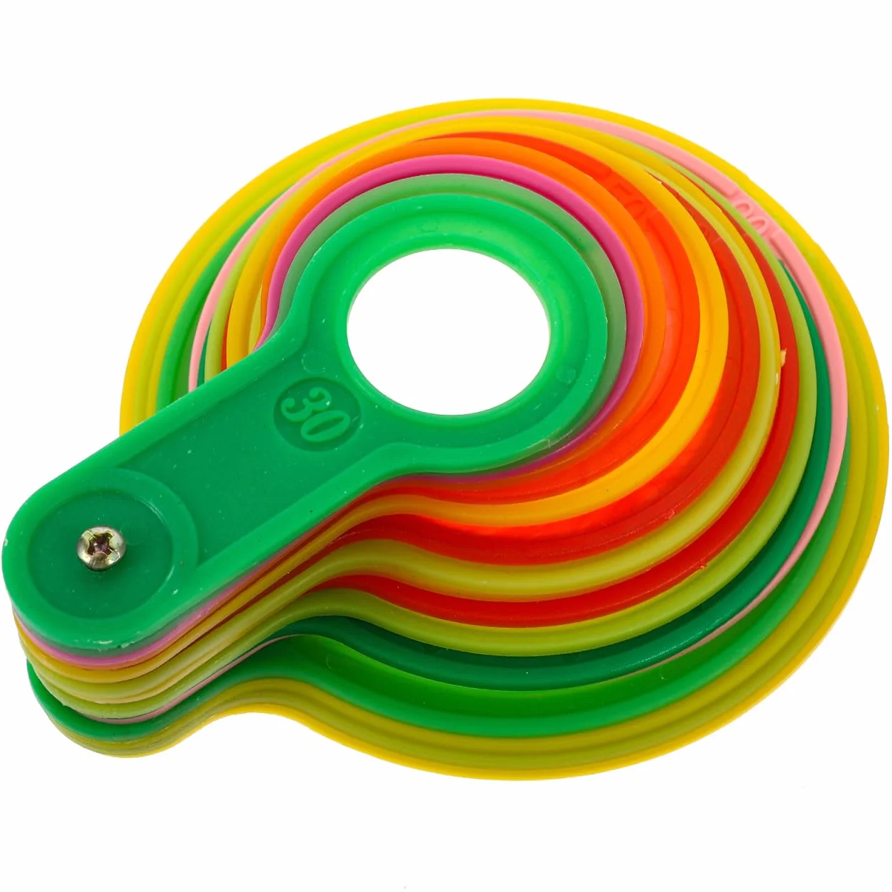 Misuratore Di Diametro Per Calibro Di Misurazione Anello Agrumi Plastica Arancione