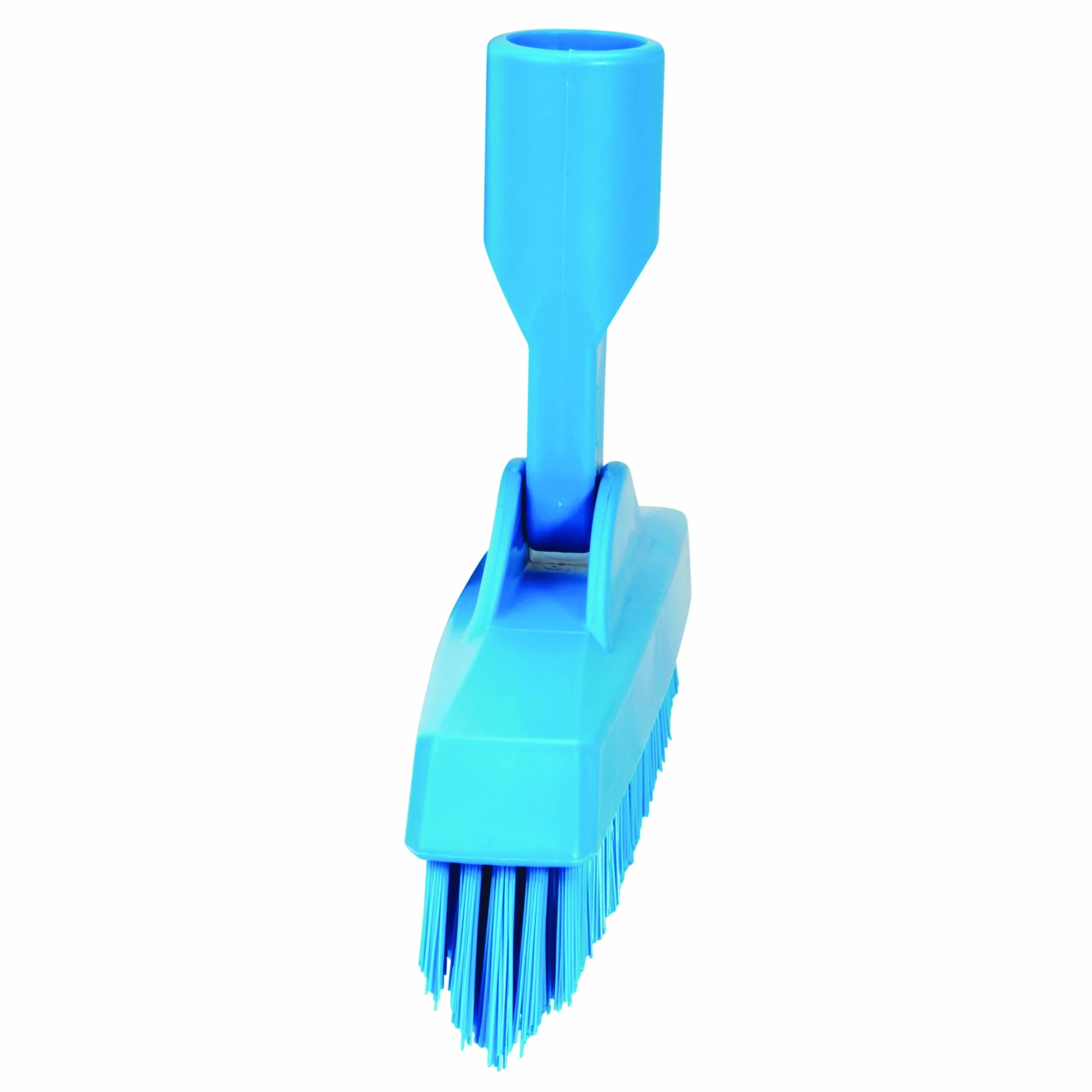 Vikan - Spazzola per fughe igienica - Con collo flessibile - modello con manico - Extra duro - 225mm - Blu