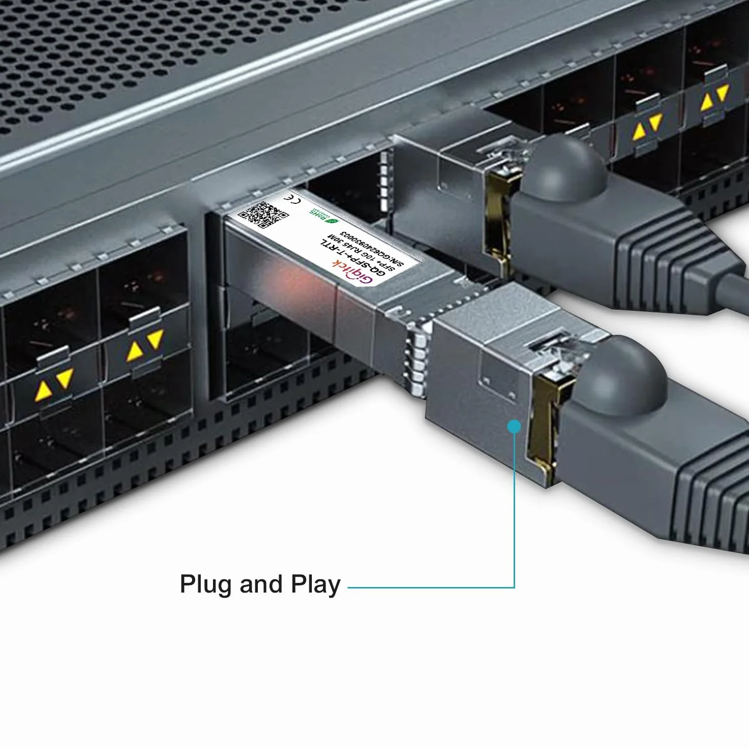 Cisco SFP-10G-T-S 10GBASE-T SFP+ RJ45 Transceiver con Chip RTL8261N per Ubiquiti Netgear D-Link fino a 30m