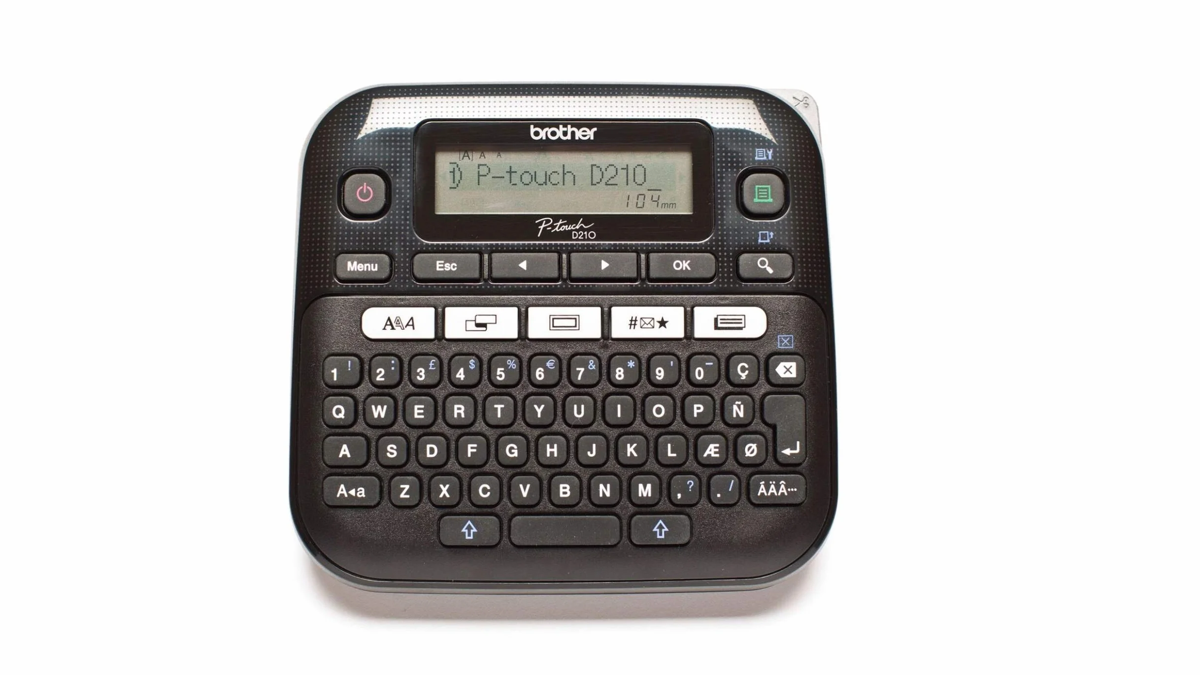 Brother PTD210 | Etichettatrice Desktop | Collegabile a PC | Display LCD | Tasti Funzione One Touch | Nastri Tze fino a 12 mm | Colore Nero