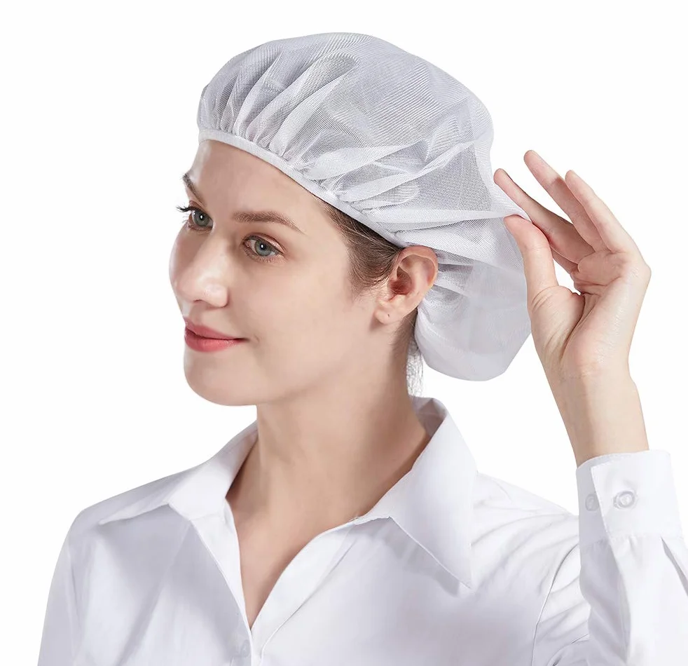 Nanxson Cappello da Cuoco Bianco Taglia Unica CF9033 Reti per Capelli Cucina