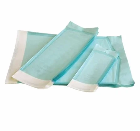 Buste Sterilizzazione Autoclave 140x250 mm Autosigillanti – 200 Pezzi – Carta Medicale + Film ad Alta Barriera – Con Indicatori di Sterilizzazione – Per Studi Dentistici, Medici ed Estetici