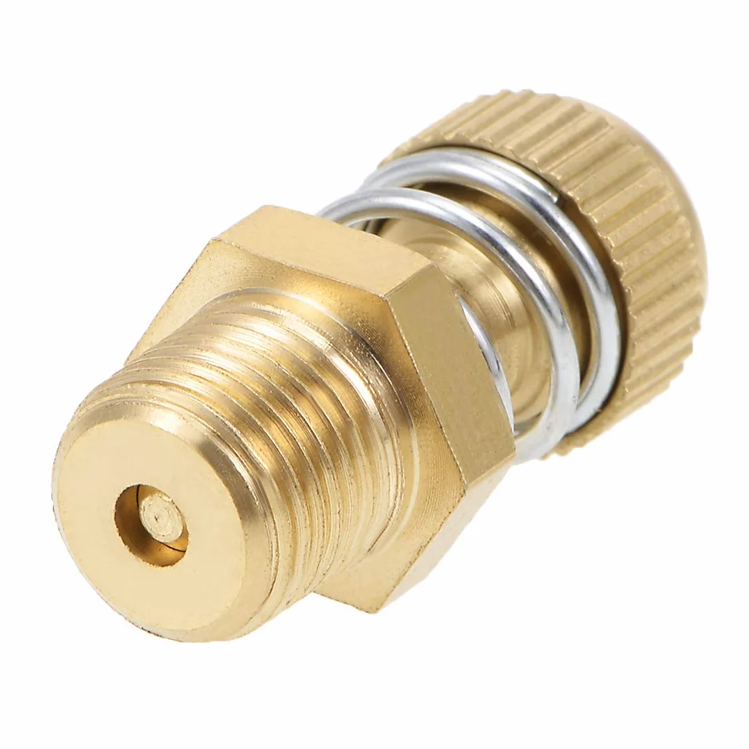 Silenziatore scarico aria regolabile pneumatico rame 1/8 BSPT 5 pezzi