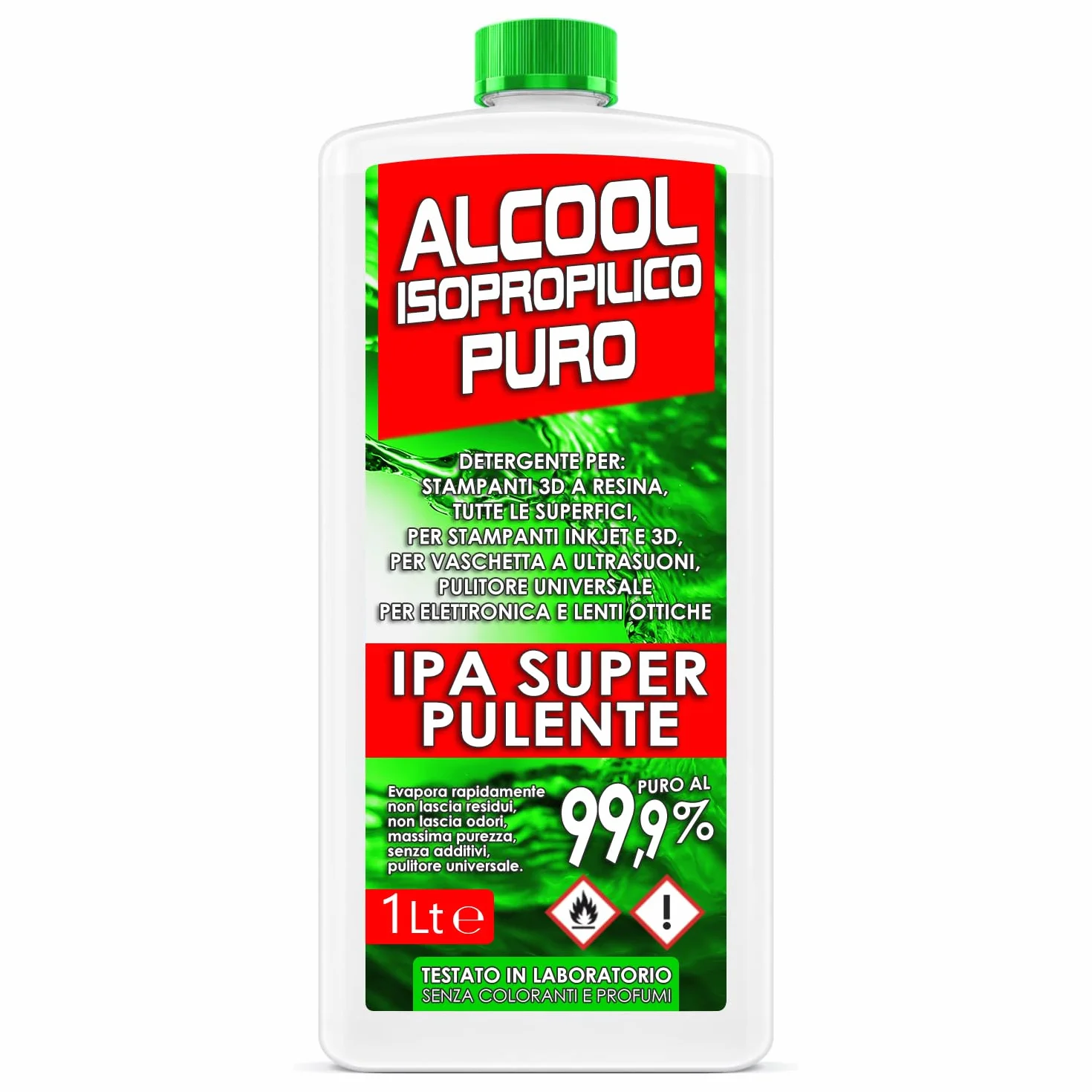 ANFEL IPA 99.9% Alcool Isopropilico Puro Detergente Multiuso 1L