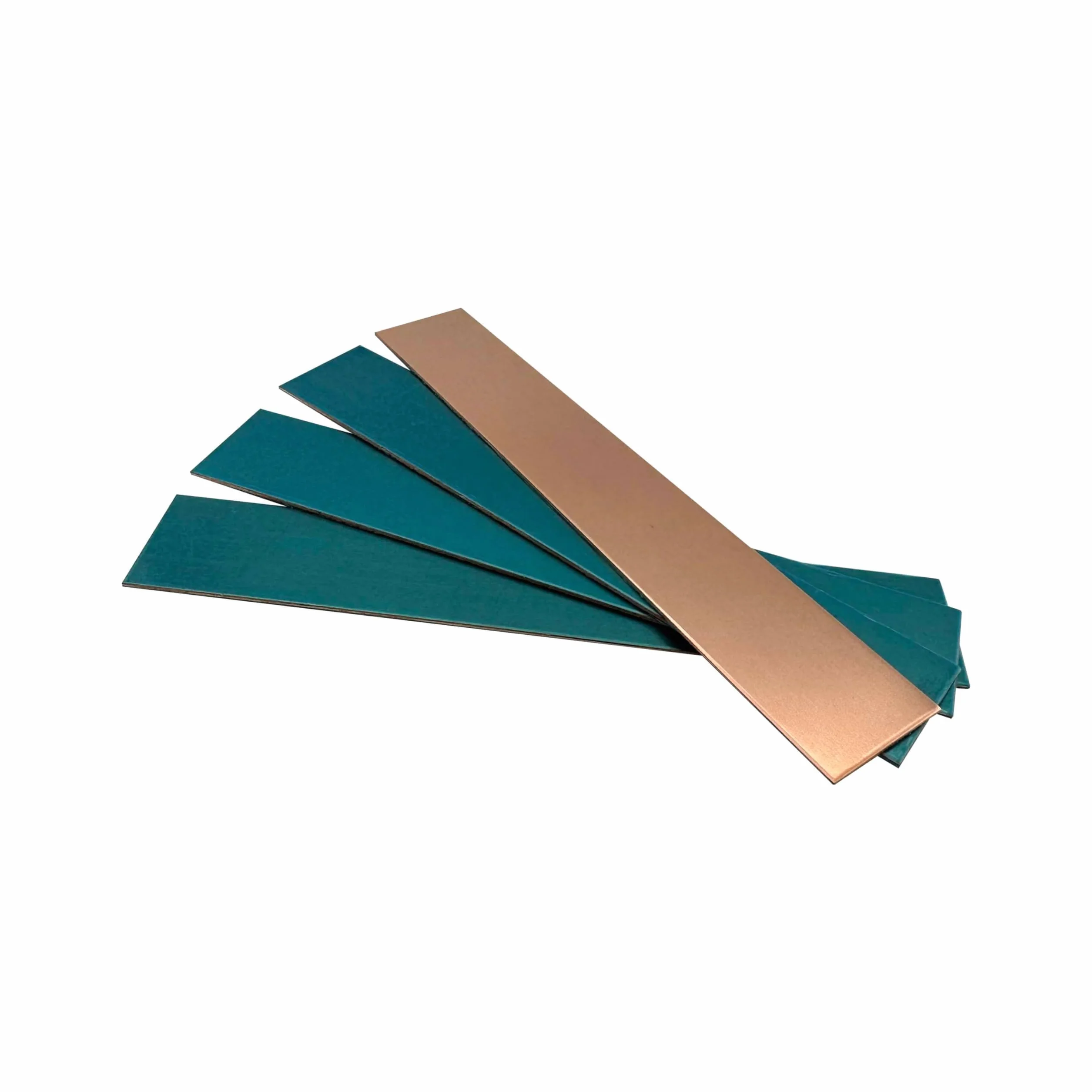 Foglio di rame puro, striscia di piastra di rame 4pcs 1 x 25 x 150 mm, senza graffi, piastra metallica lucida per artigianato, creazione di gioielli, fai da te, modellazione