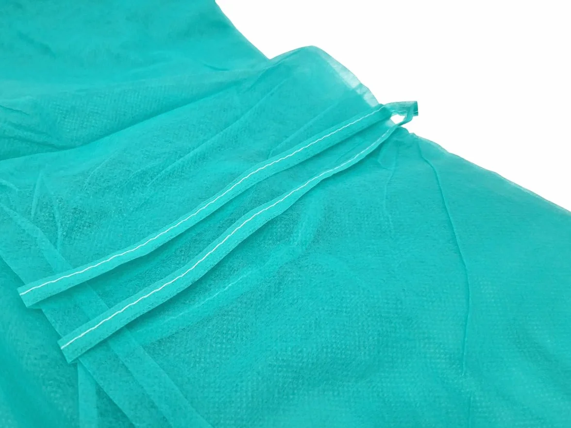 Tiga-Med Camici monouso in tessuto non tessuto 120x140 cm 100 pezzi 30 g/m² verde