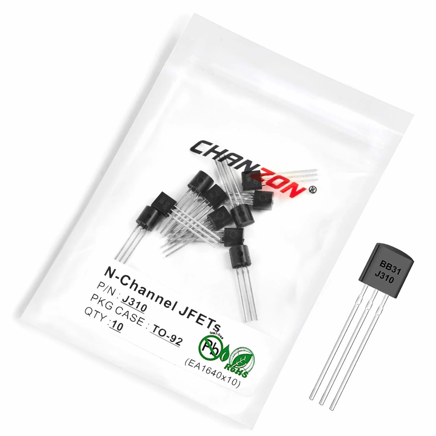Chanzon - Transistor JFET a canale N J310 TO-92, 24 mA