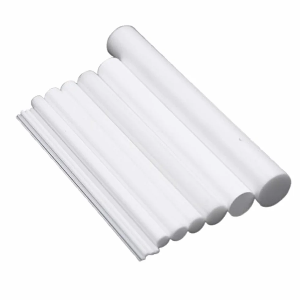 Asta in ceramica a specchio in allumina 5 pezzi, barra di agitazione solida isolata resistente alle alte temperature 6x100mm