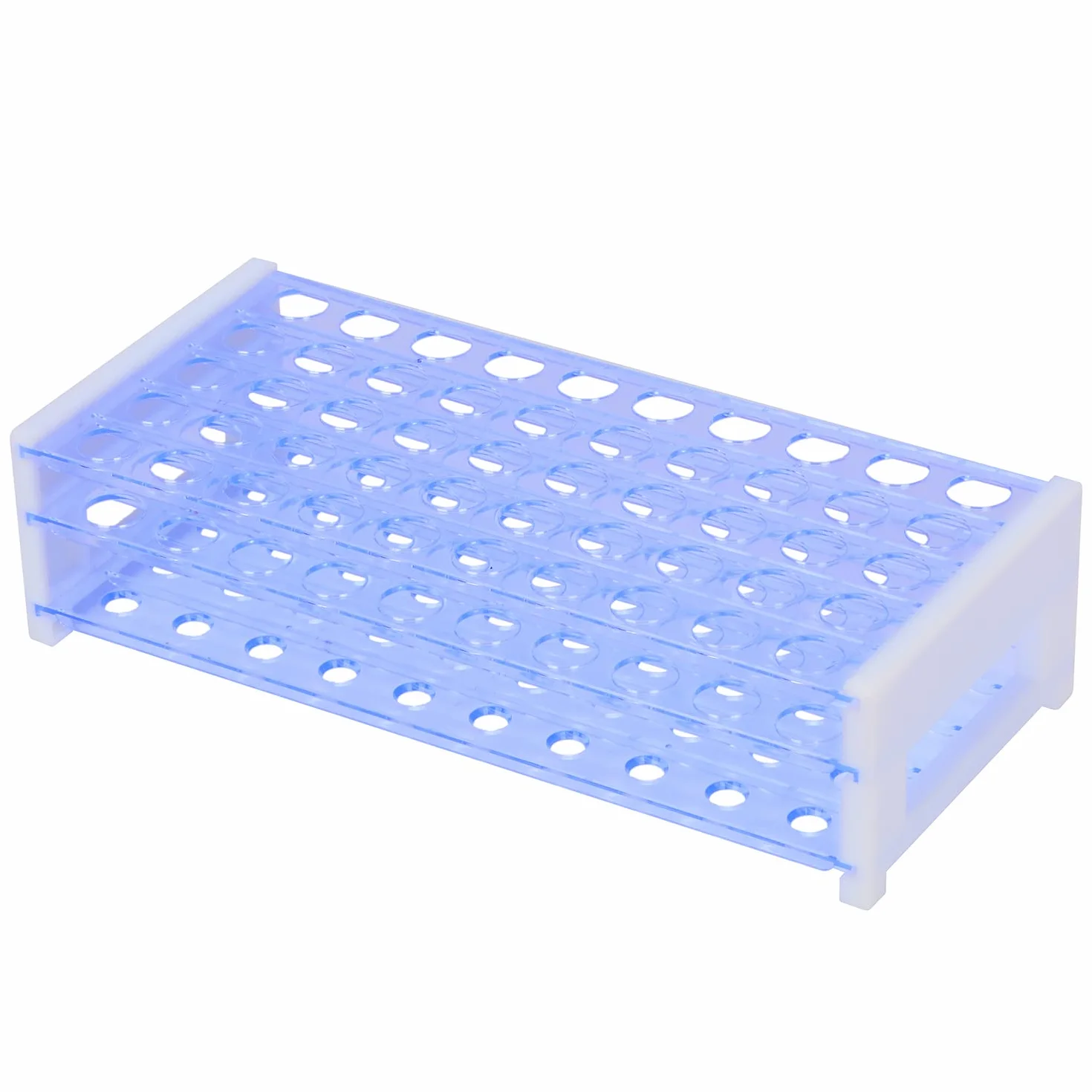 stonyLab Portaprovette in Plastica Blu Amovibile 3 Livelli 50-Posti 16mm