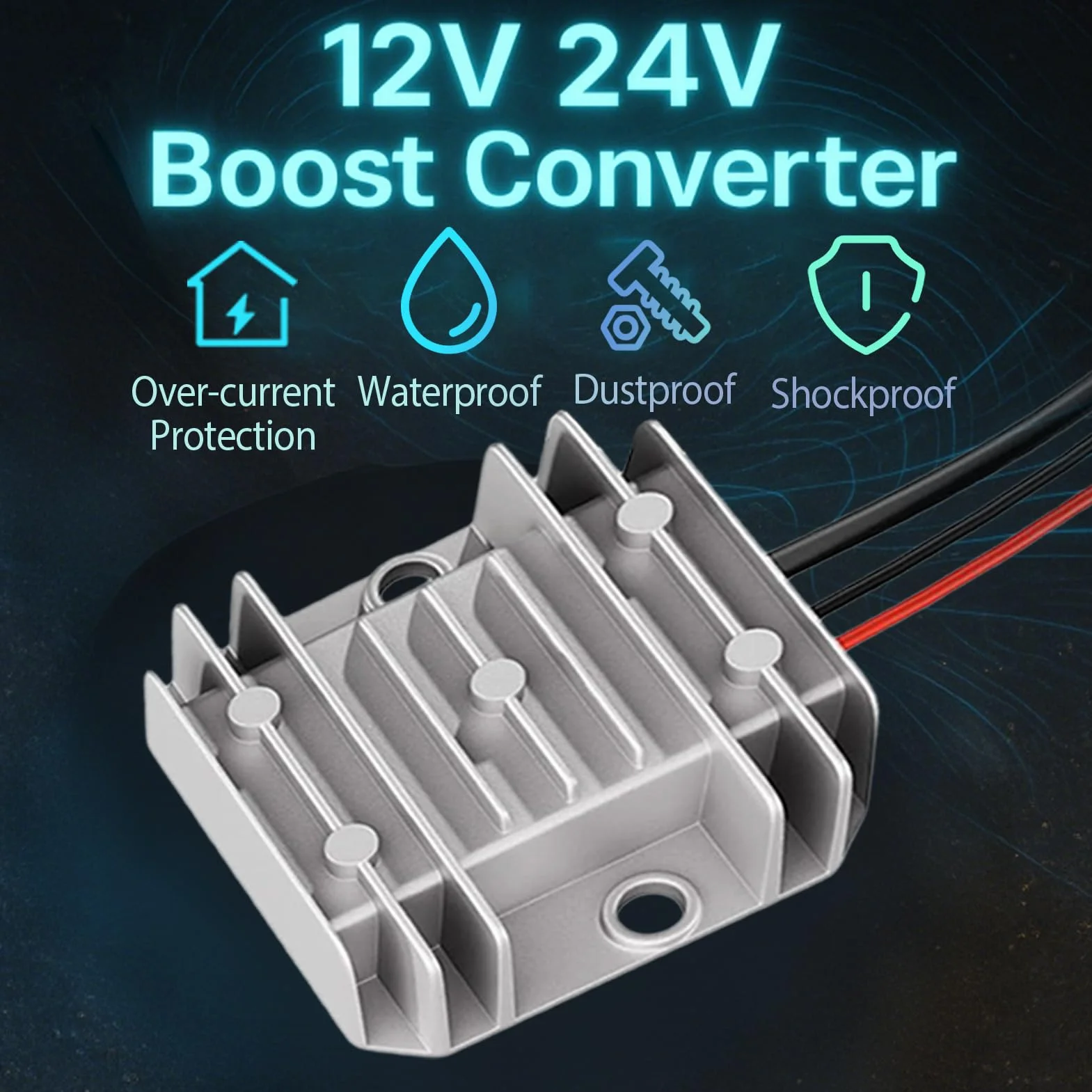 Step Up Power Cavo per Starlink Mini, 12 V 24 V a 30 V 3,5 A con cavo da 3,28 FT 100 W IP68 Waterproof DC Boost Adapter per Starlink Mini, camper, esterno e viaggio
