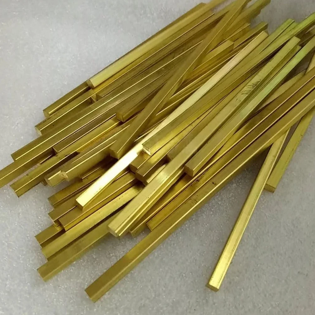 Asta Quadrata In Ottone Da 1 Pezzo Da 500 Mm, Barra Solida Quadrata Piccola Da 1 Mm, 1,2 Mm, 1,5 Mm, 2 Mm, 2,5 Mm, 3 Mm, 4 Mm, 5 Mm(4x4x500mm)