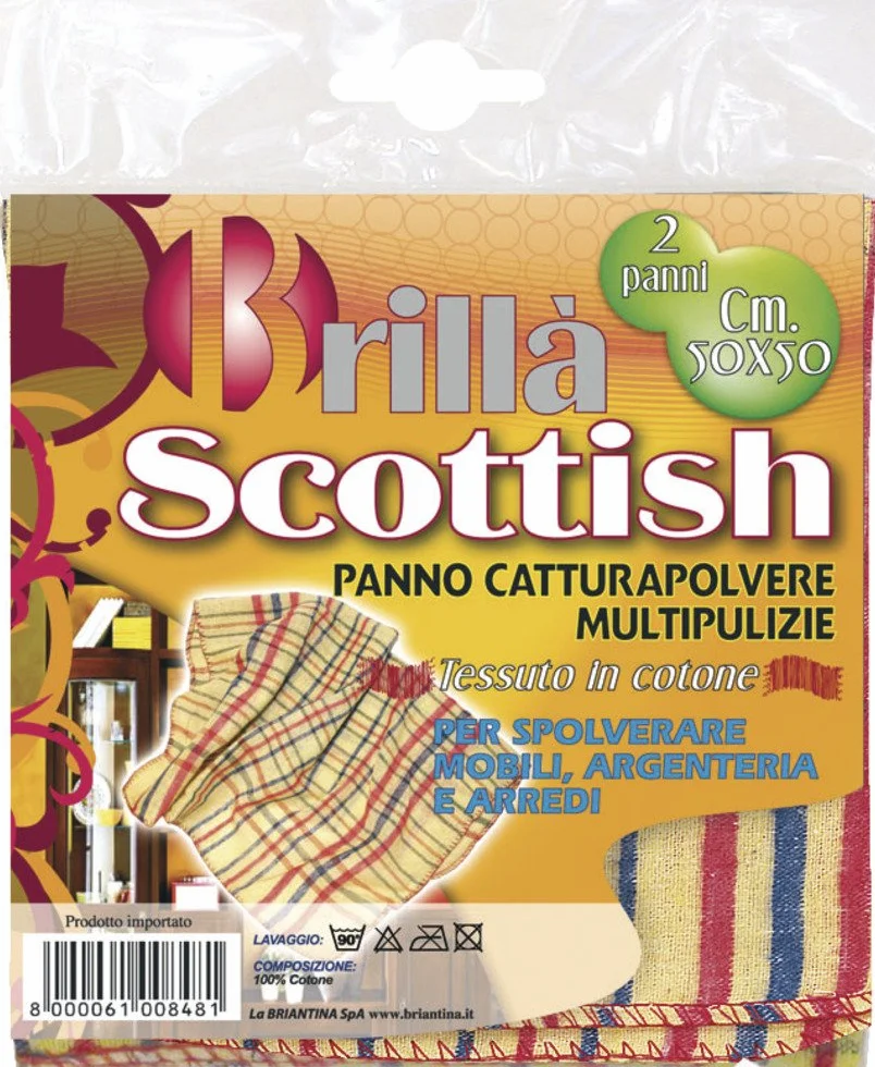 LA BRIANTINA PANNI POLV. SCOZZESI 2PZ 50X50