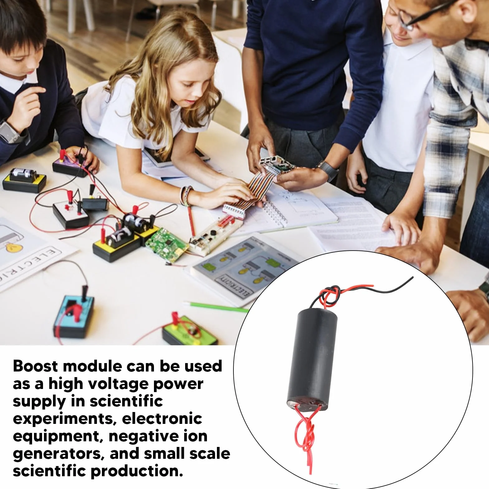 Tyenaza 5pcs Generatore ad Alta Tensione, 400kV 3-6V Boost Modulo di Alimentazione Step Up Generatore di Impulsi Modulo per Apparecchiature Elettroniche