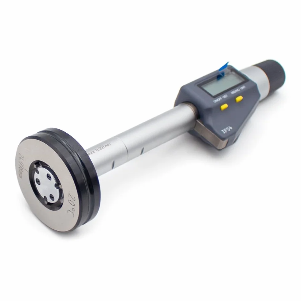 Micrometro per Fori Interni, Micrometro Digitale per Interni a 3 Punti Risoluzione Calibro per Foro a 3 Punti: 0,005mm, Calibro per Anello Interno del Diametro Esterno ad Alta Precisione(8-10mm)