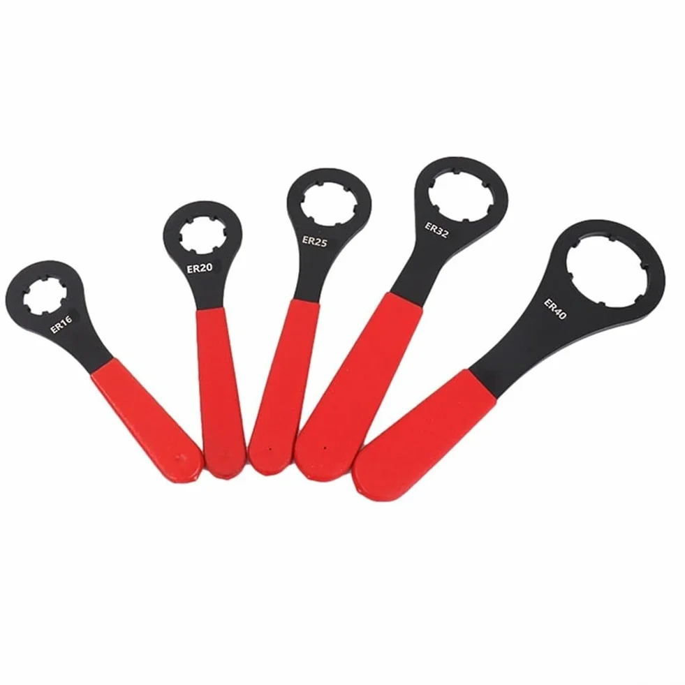 Yhenlovtt Chiave CNC ER-O, ER16, ER20, ER25, ER32, ER40, Acciaio, Rosso Nero