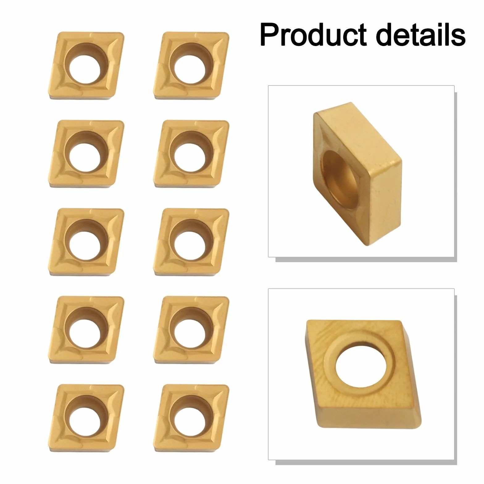 CCMT09T308 Inserti in carburo 10 pezzi Tornio CNC SCLCR Toolholder Lama di taglio