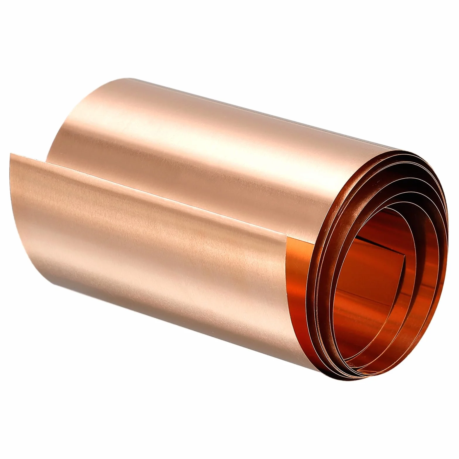 QUARKZMAN Rame Fogli Rotolo, Metallo Lamina Piastra 1000mm x 60mm x 0,5mm Rotolo di Fogli di Rame Lamiera Puro per Sbalzo