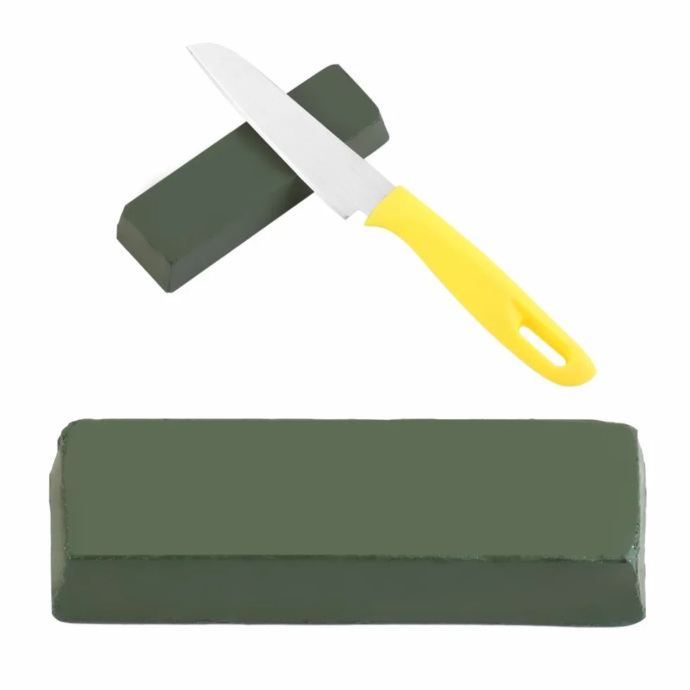 Pasta lucidante cromo ossido 140g verde fine abrasiva lucidatura cera affilatura